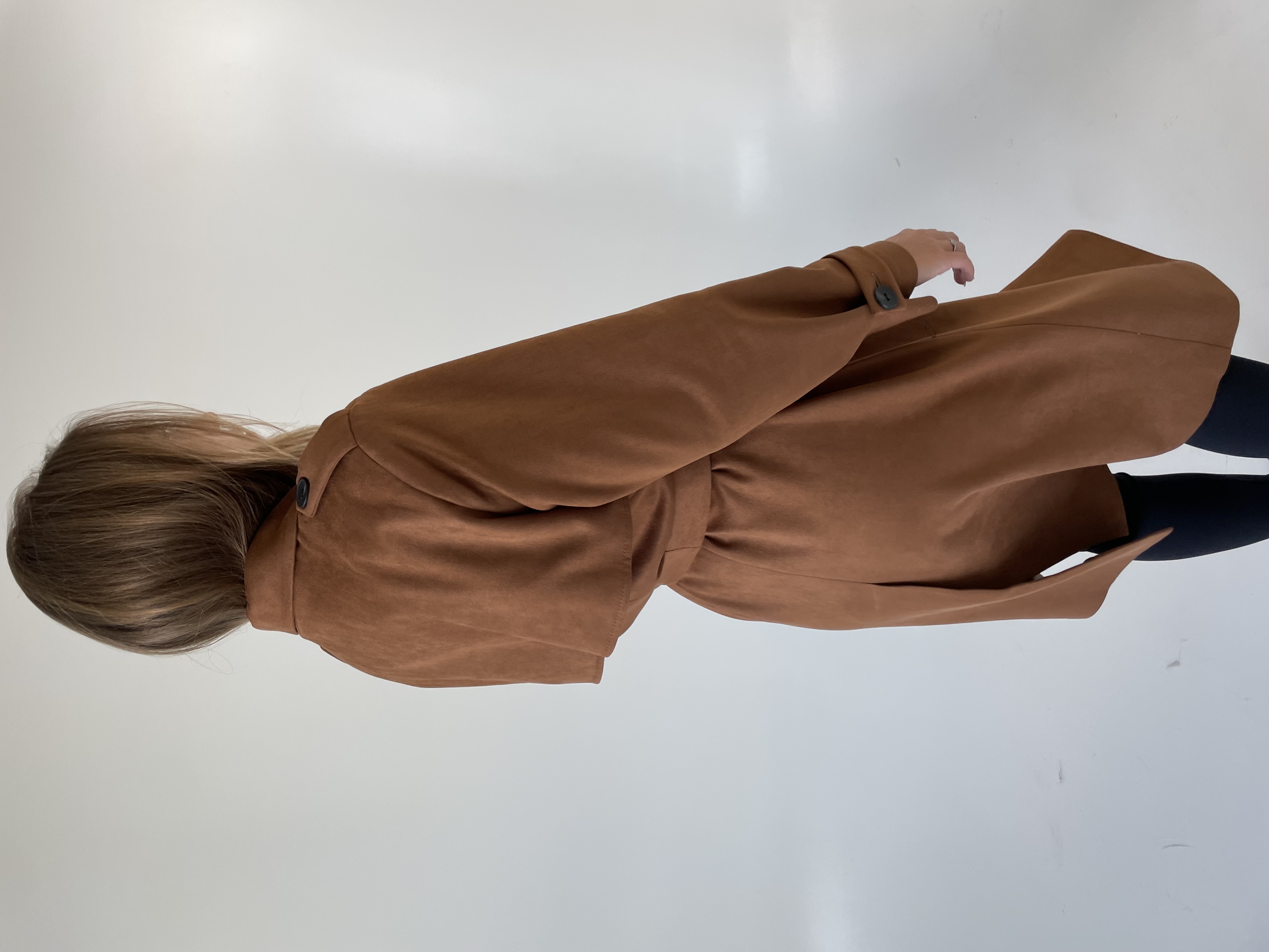 Rudeninis trench coat suede 