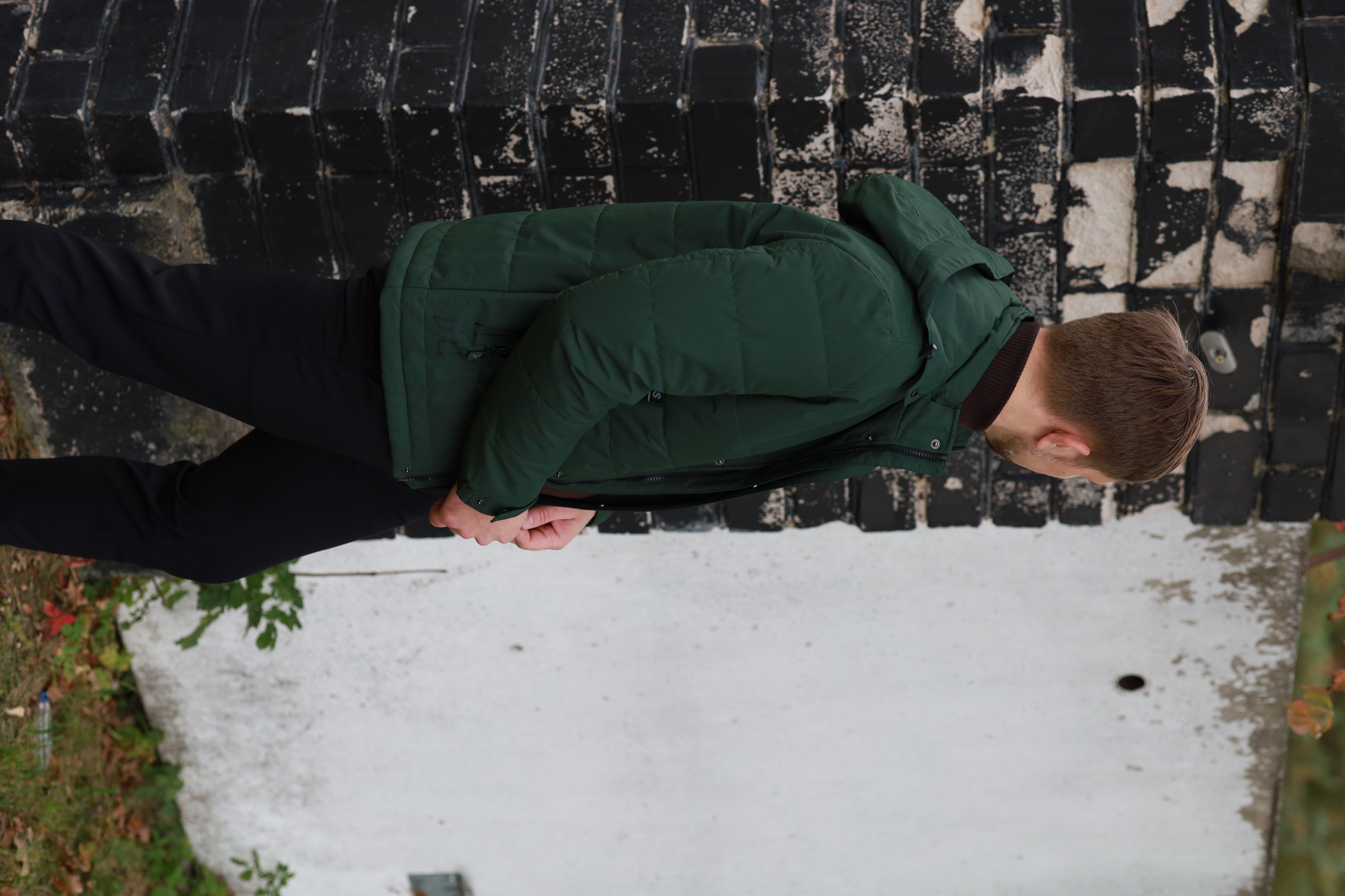 Vyriška rudeninė striukė dark green