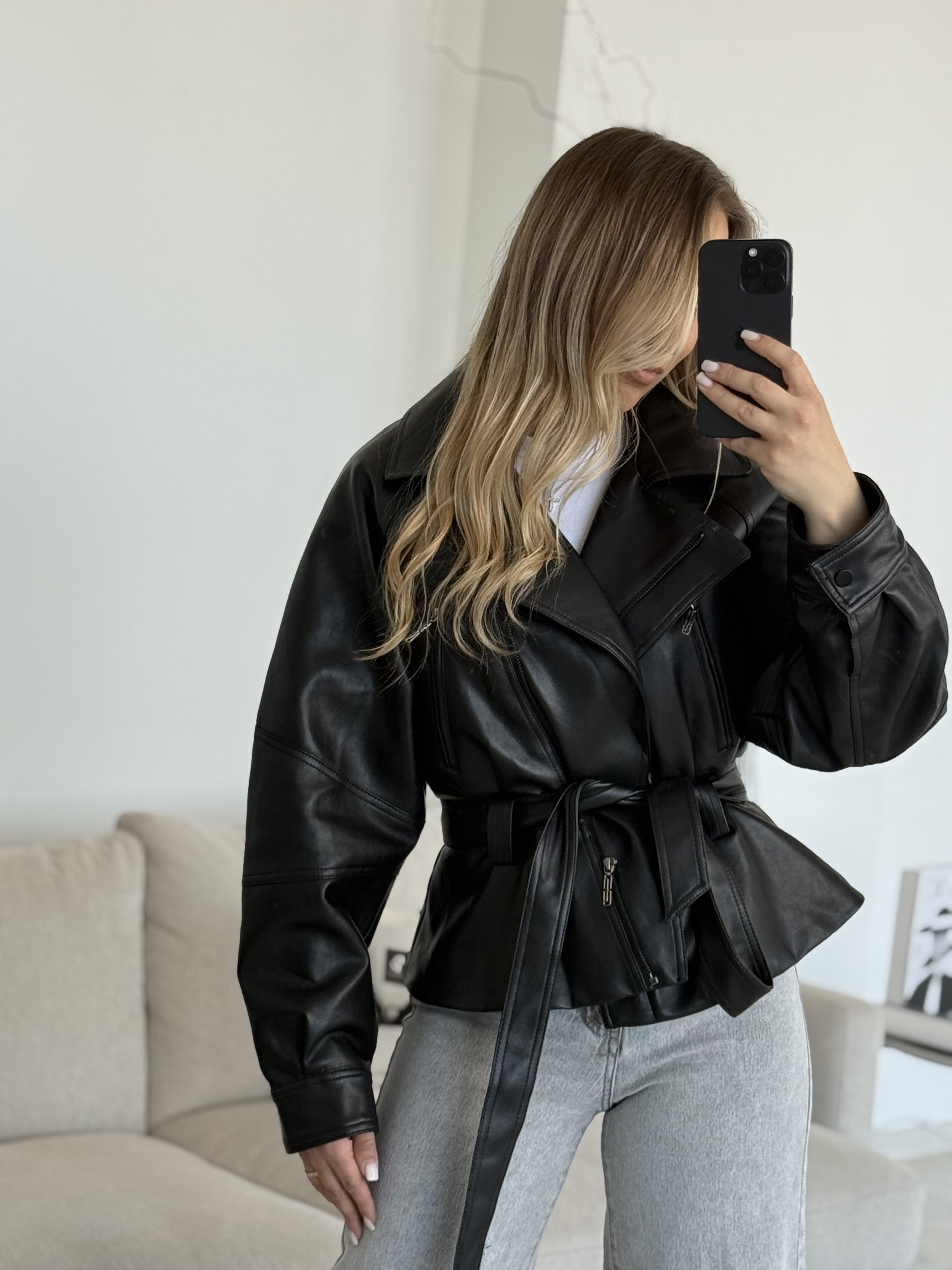 Eko odos striukė su dirželiu | 127