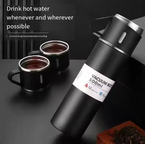 Botella Térmica al vacío para caliente o frío en acero inoxidable 500ml