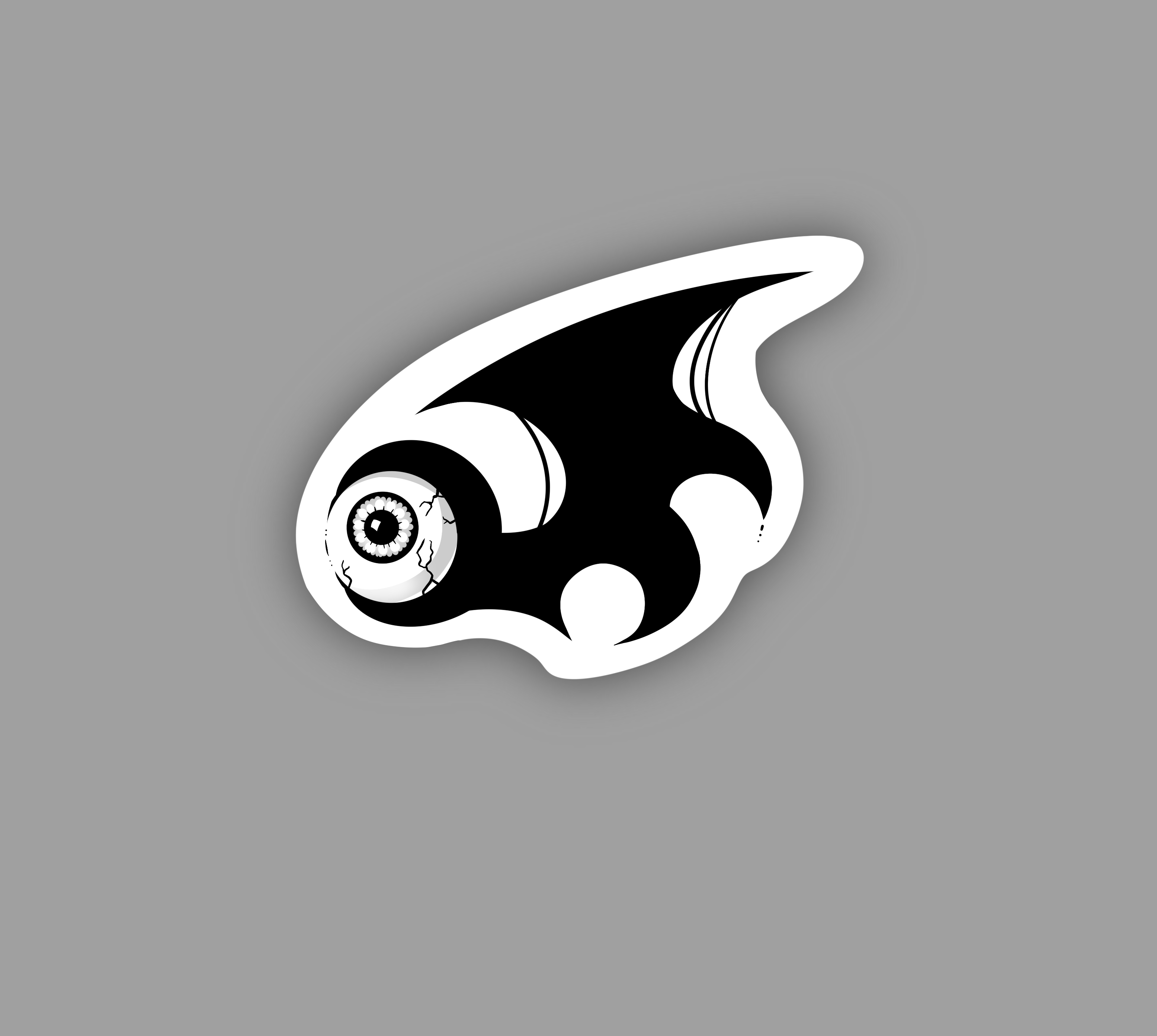 Batwing Eyeball Sticker