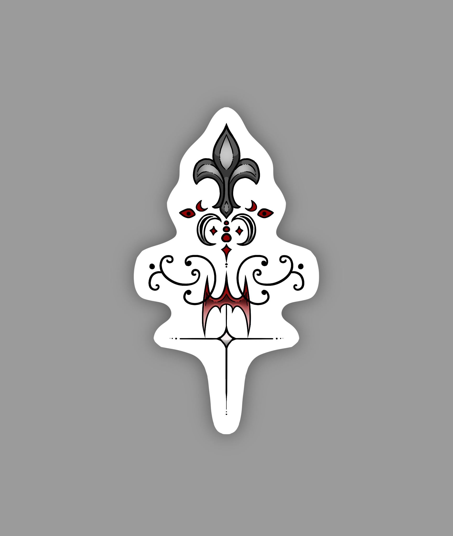 Gothic Ornament Sticker 