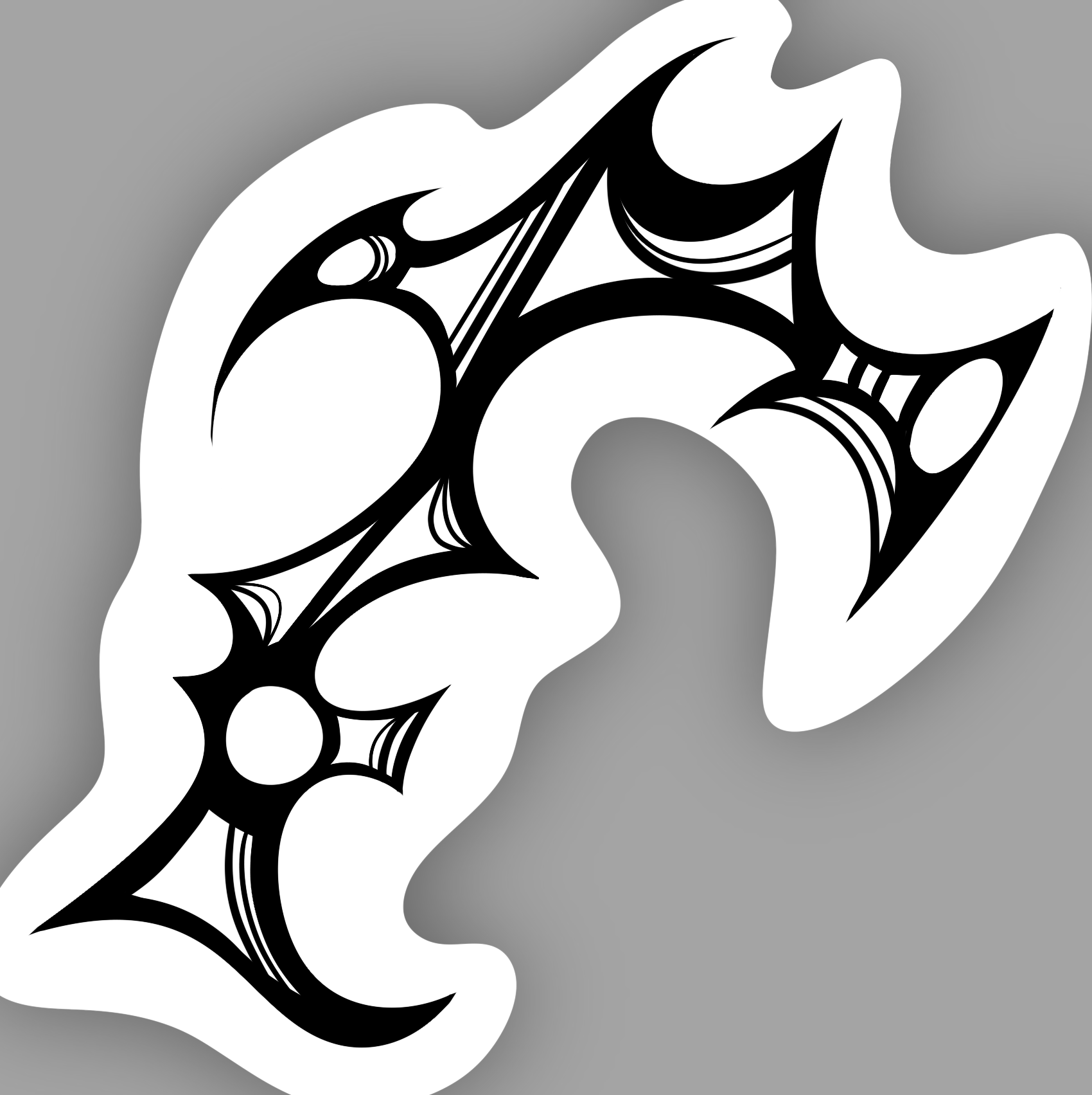 Large Gothic Sigil Sticker 