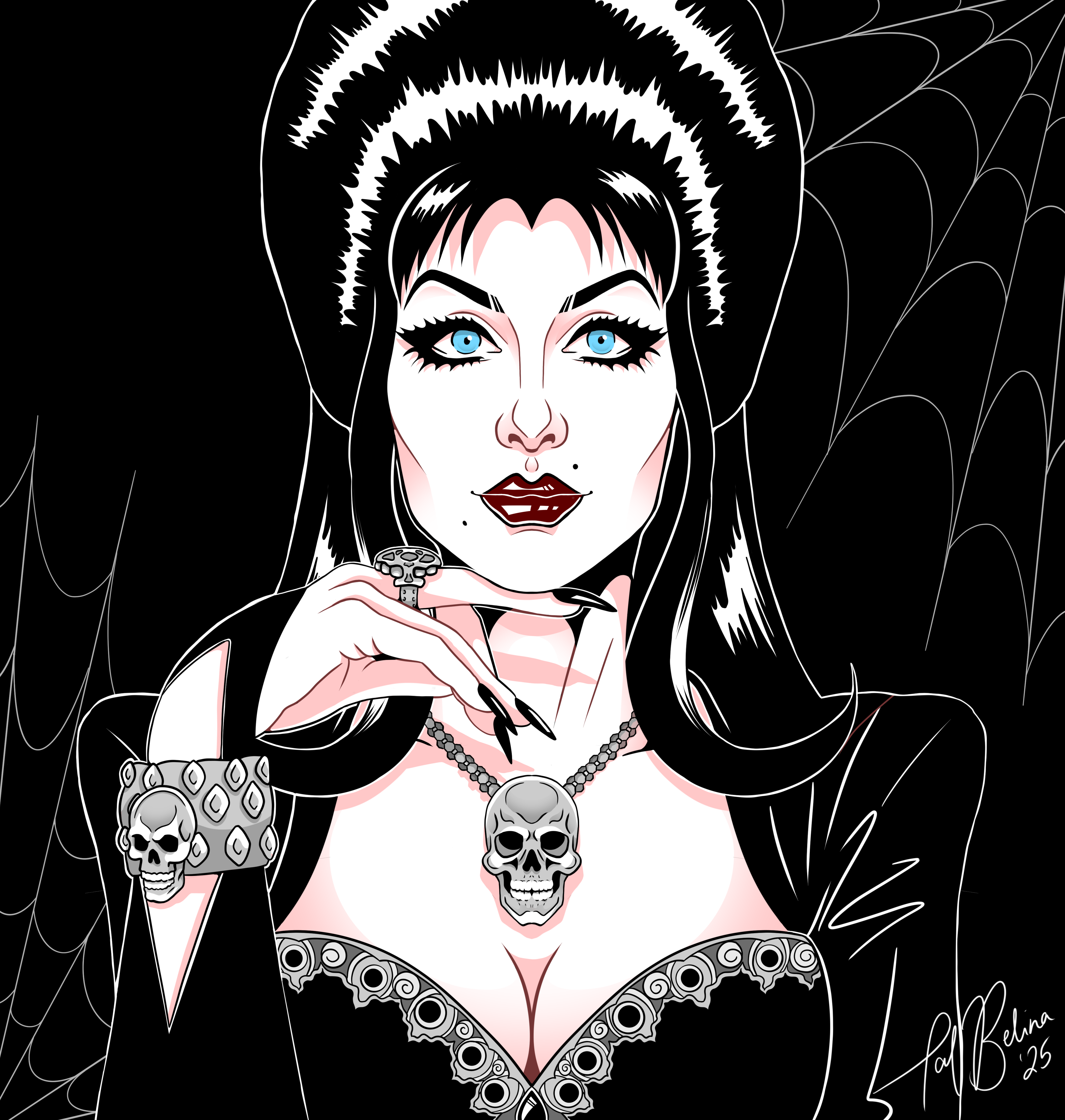 Gothic Elvira Print