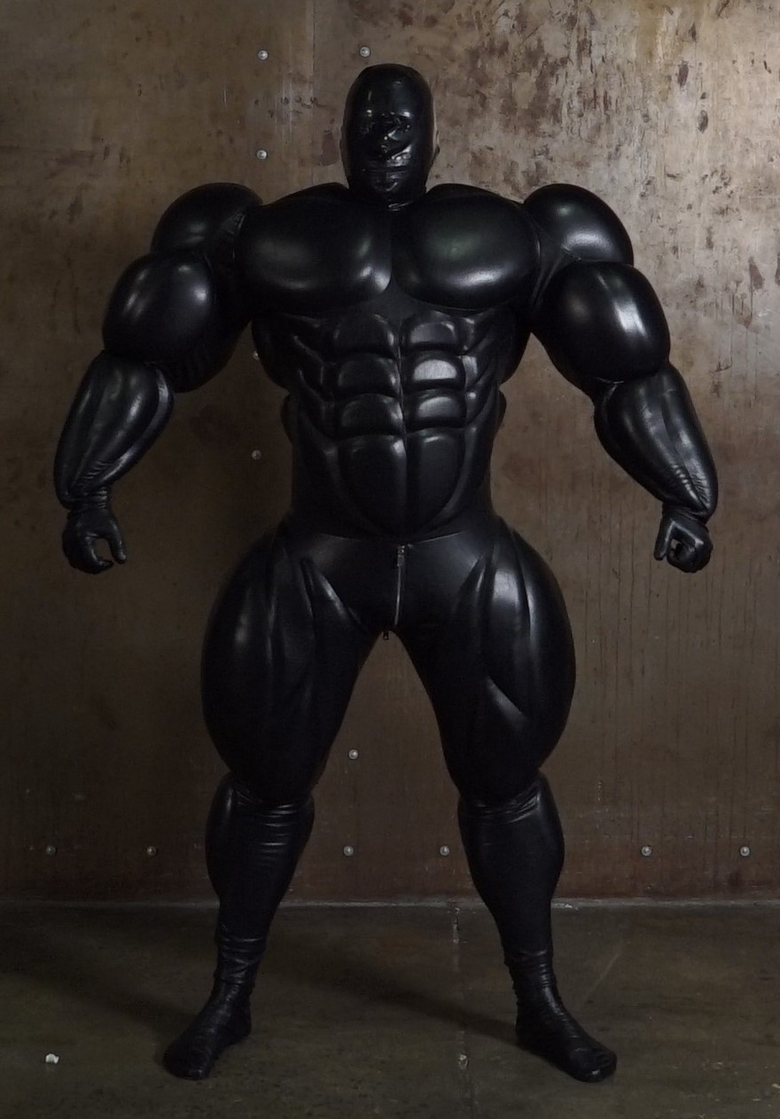 Giant Muscle Suit - Black faux leather