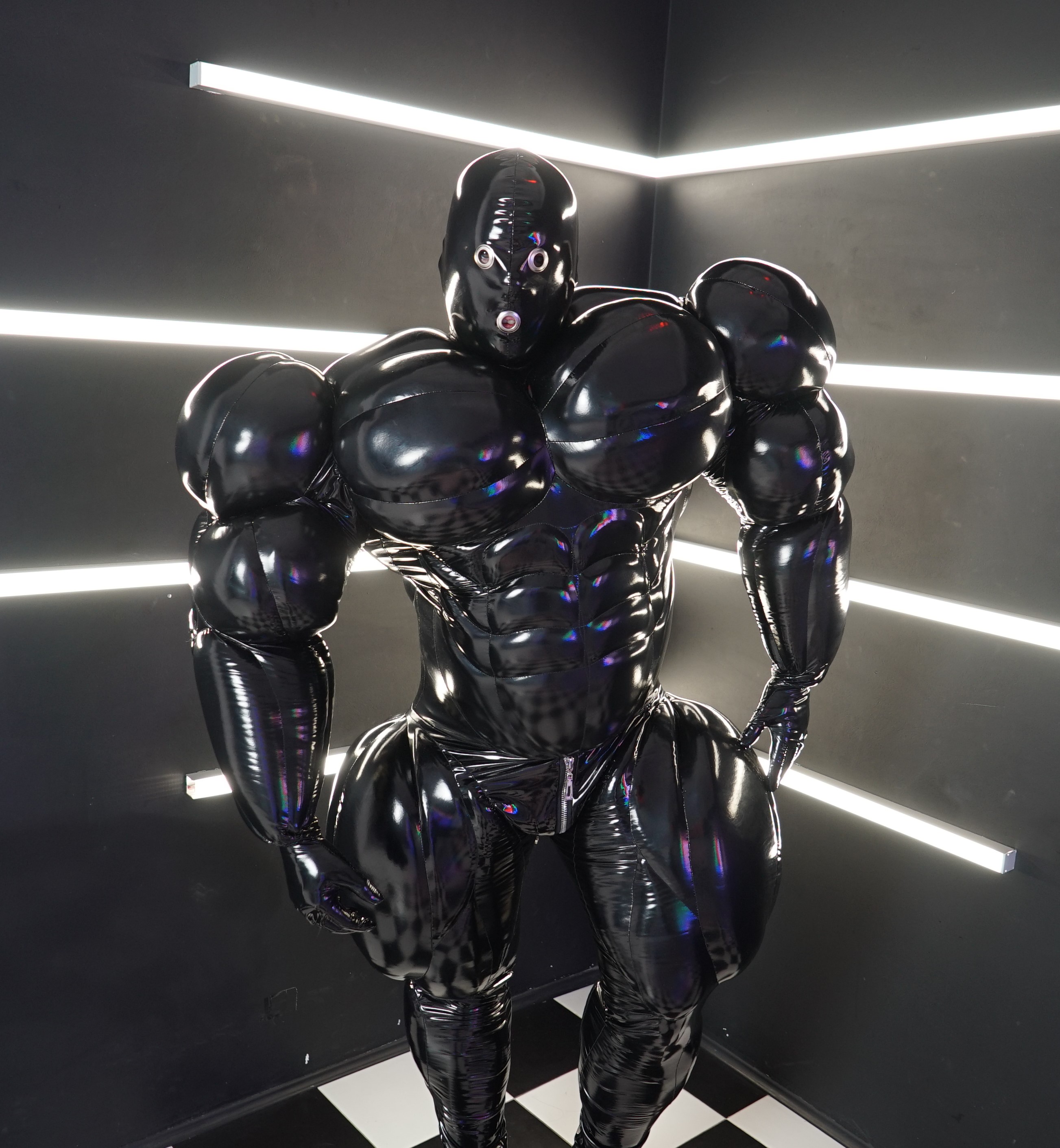 EXTRA Muscle Suit - Black VINYL