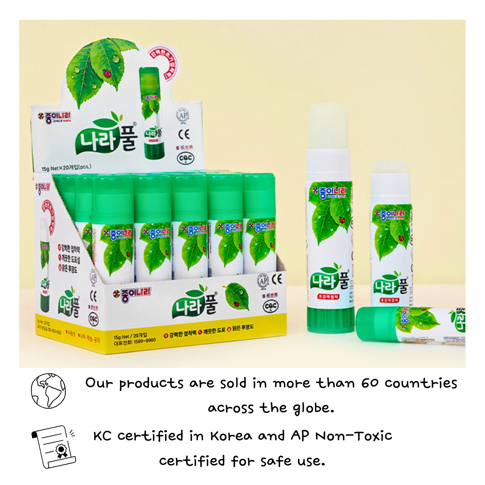 Glue Sticks Safe Non-toxic 15g / Ideal for Arts/Kids/Crafts/Children/