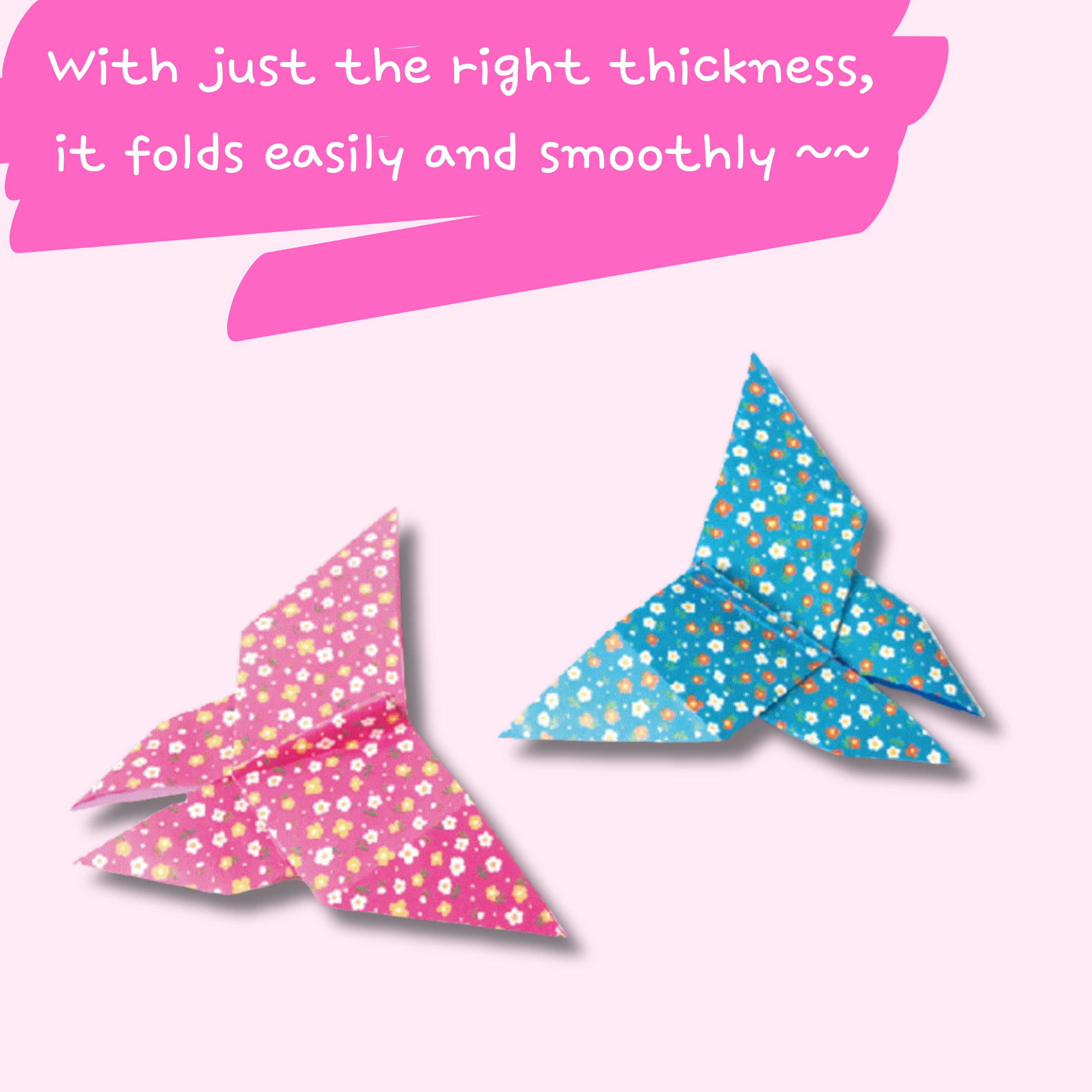 Flower Pattern Origami Paper  | Single Sided  | 15cm x 15cm | 10 Patterns  | 20 Sheets