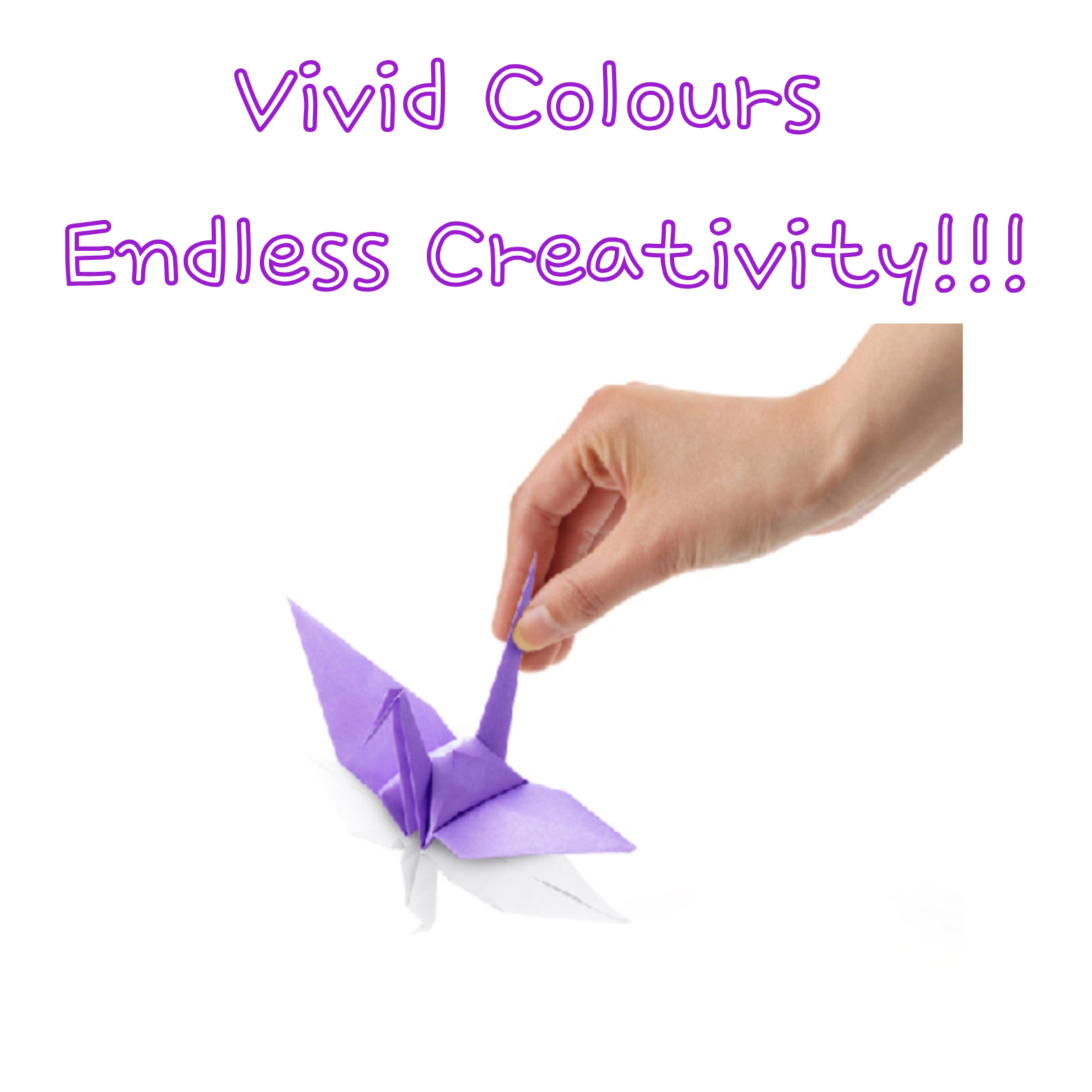 One Thousand Cranes Folding Paper in a Plastic Box | Mixed Colours 6.9cm x 6.9cm