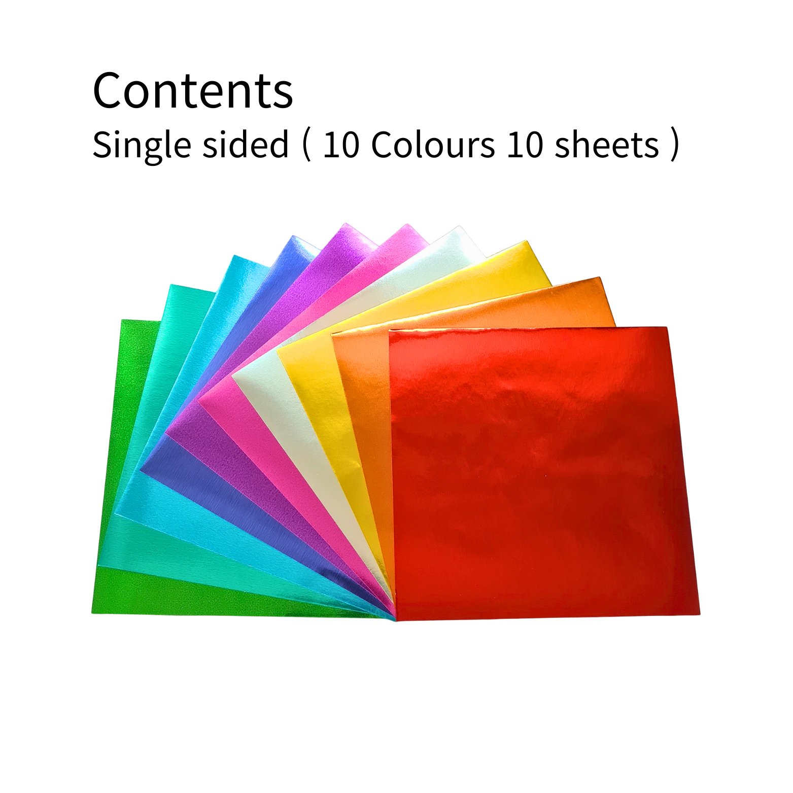 Metallic Double & Single Coloured Origami Paper | 15cm x 15cm | | 20 Sheets