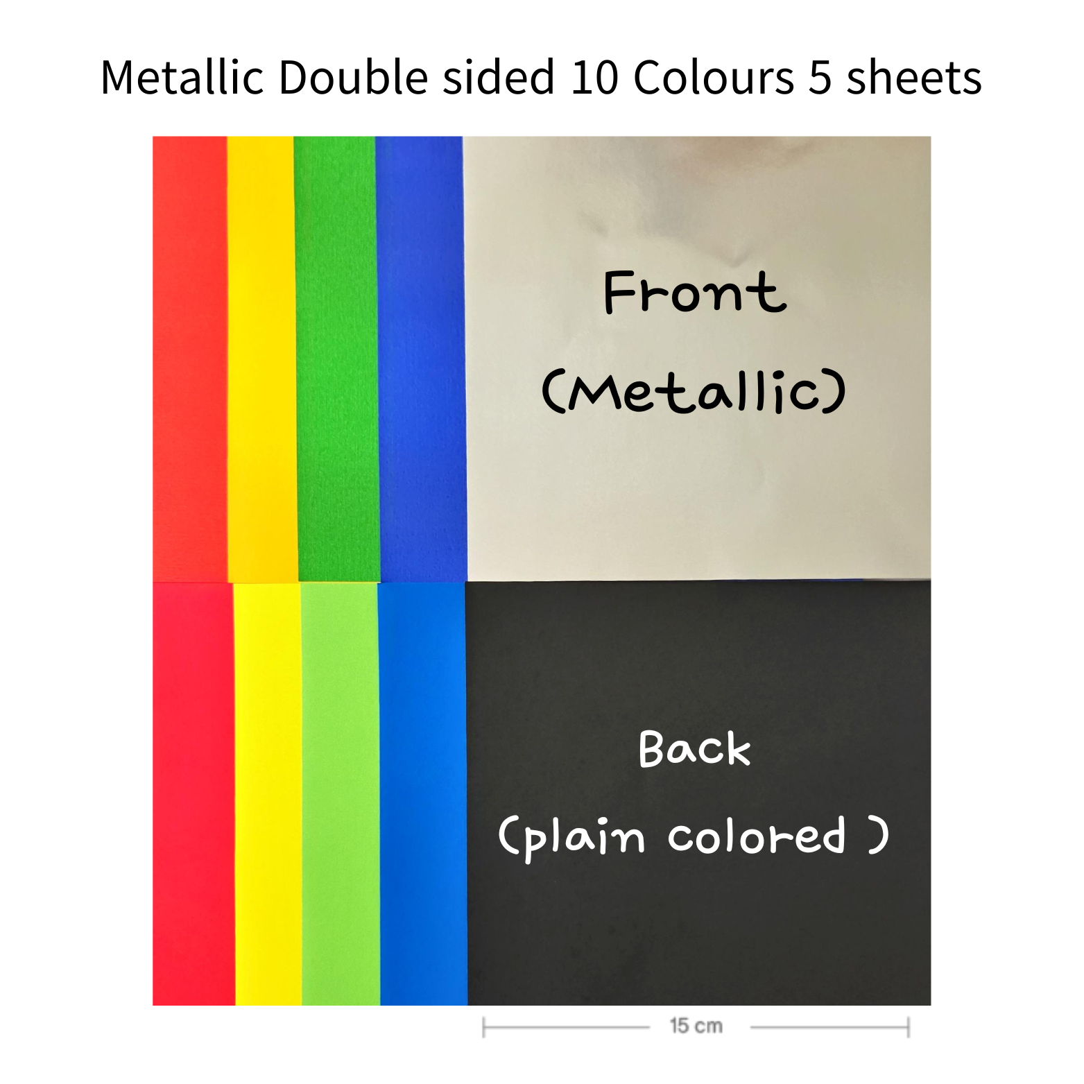 Special Coloured Origami Paper | 15cm x 15cm | 60/70gsm | 24 Sheets