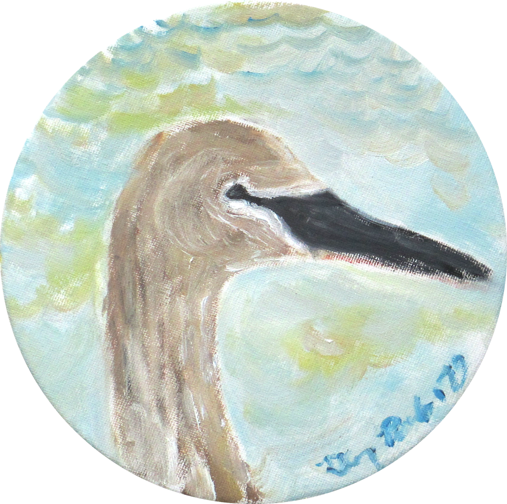 Hand-painted Tundra Cygnet