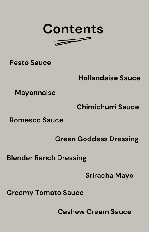 Blender Bliss: Sauces in a Snap