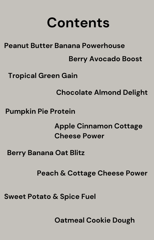 Smoothie Power: Your Guide To Healthy Weight Gain