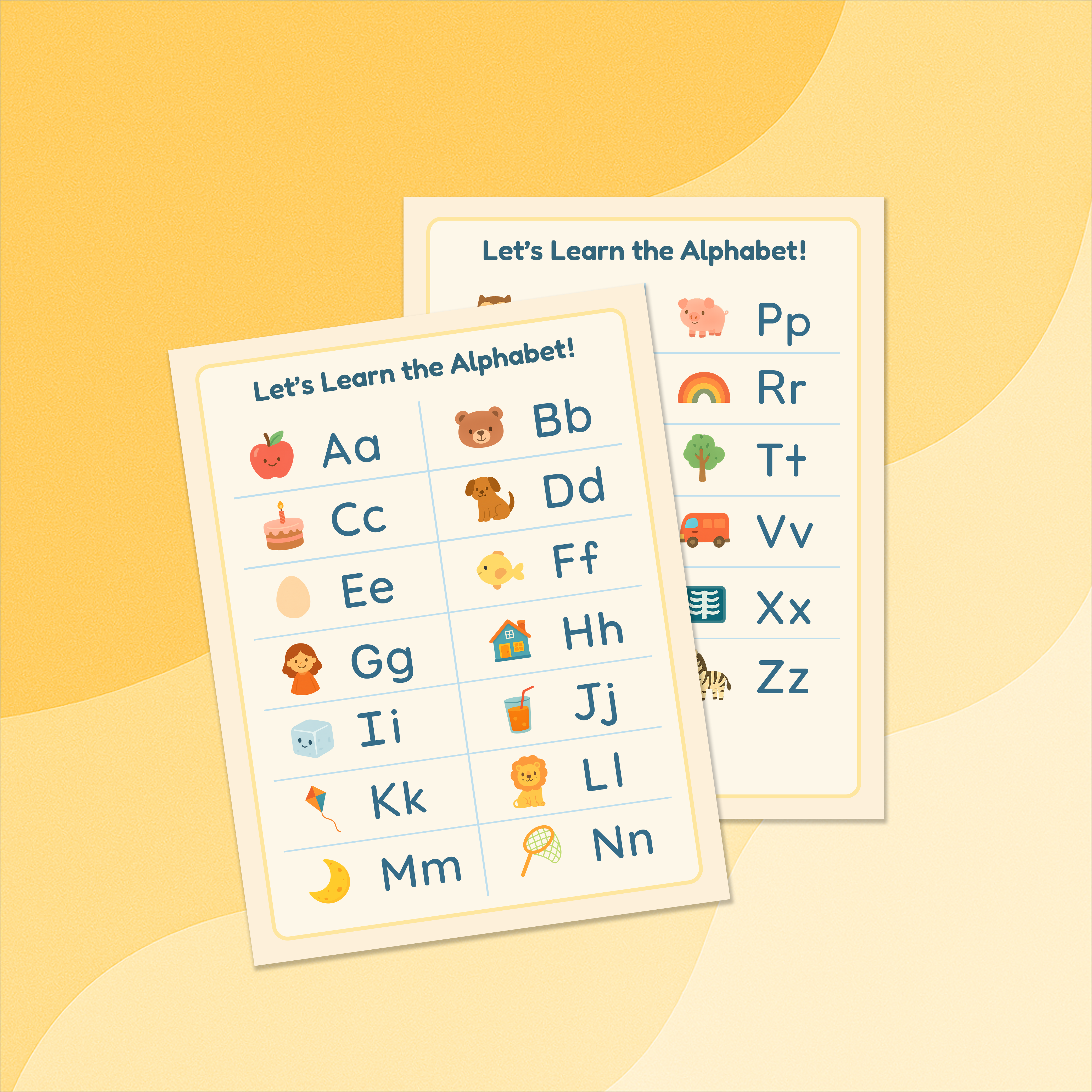 Alphabet Learning Sheets