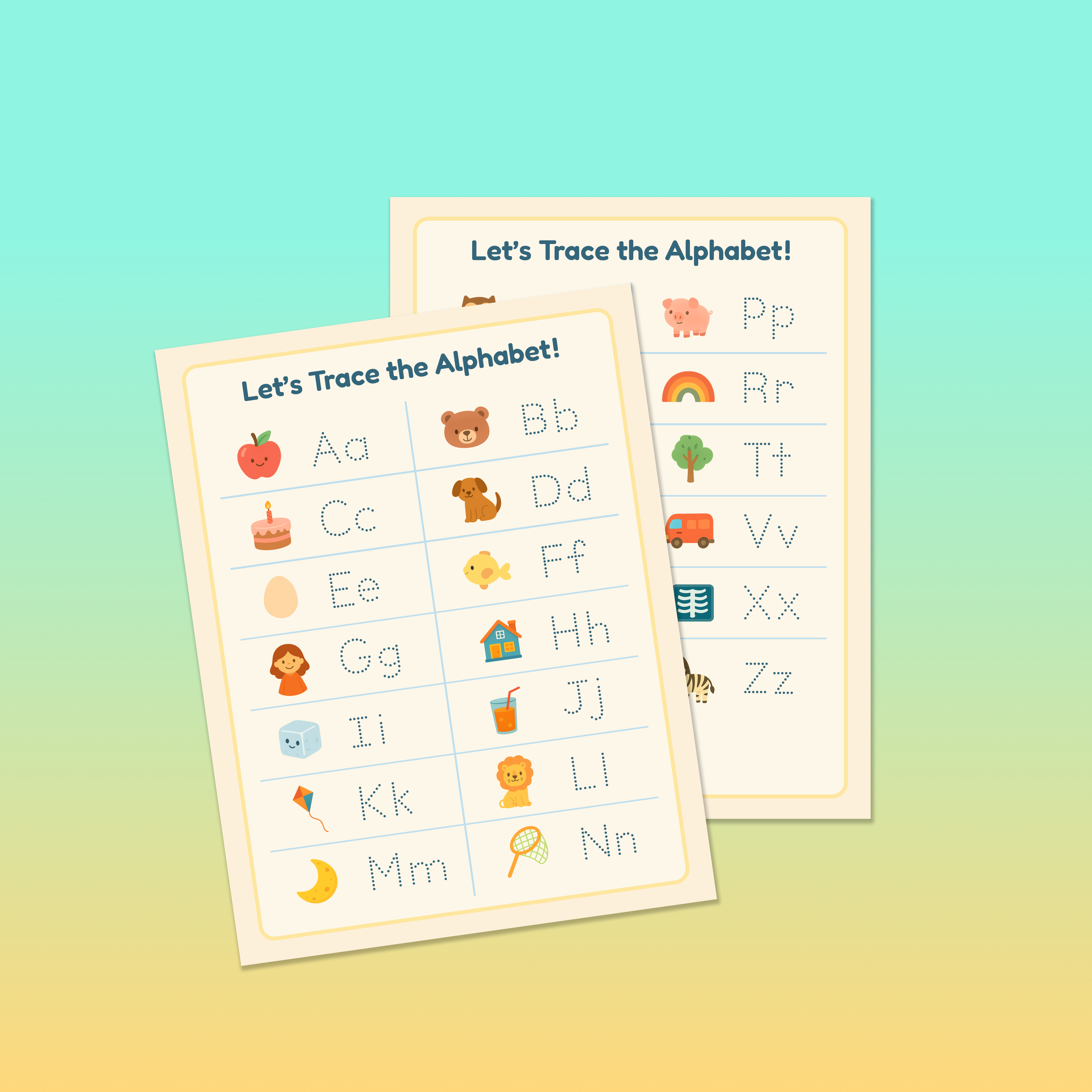 Alphabet Tracing Sheets