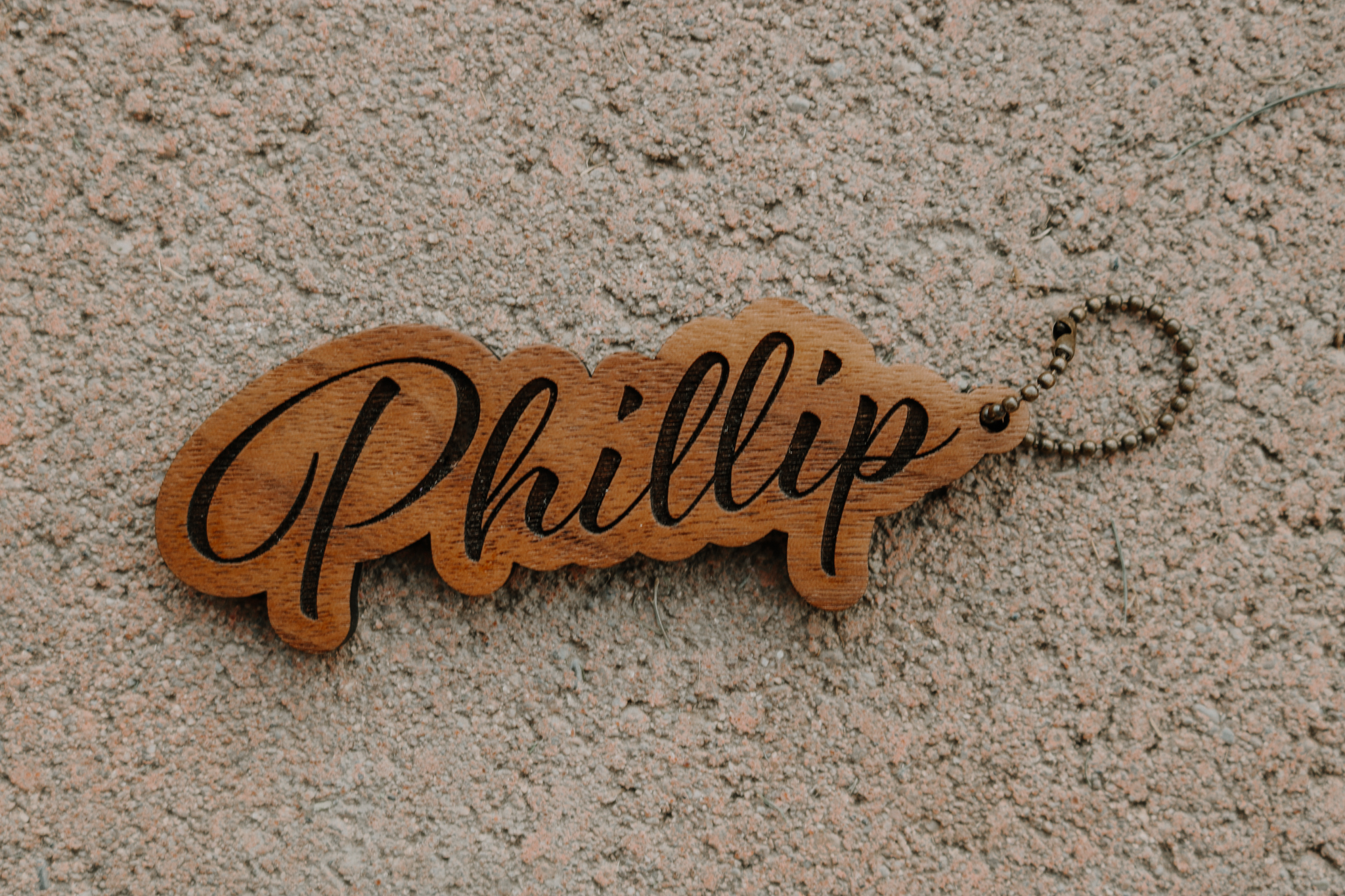 Custom Walnut Keychain