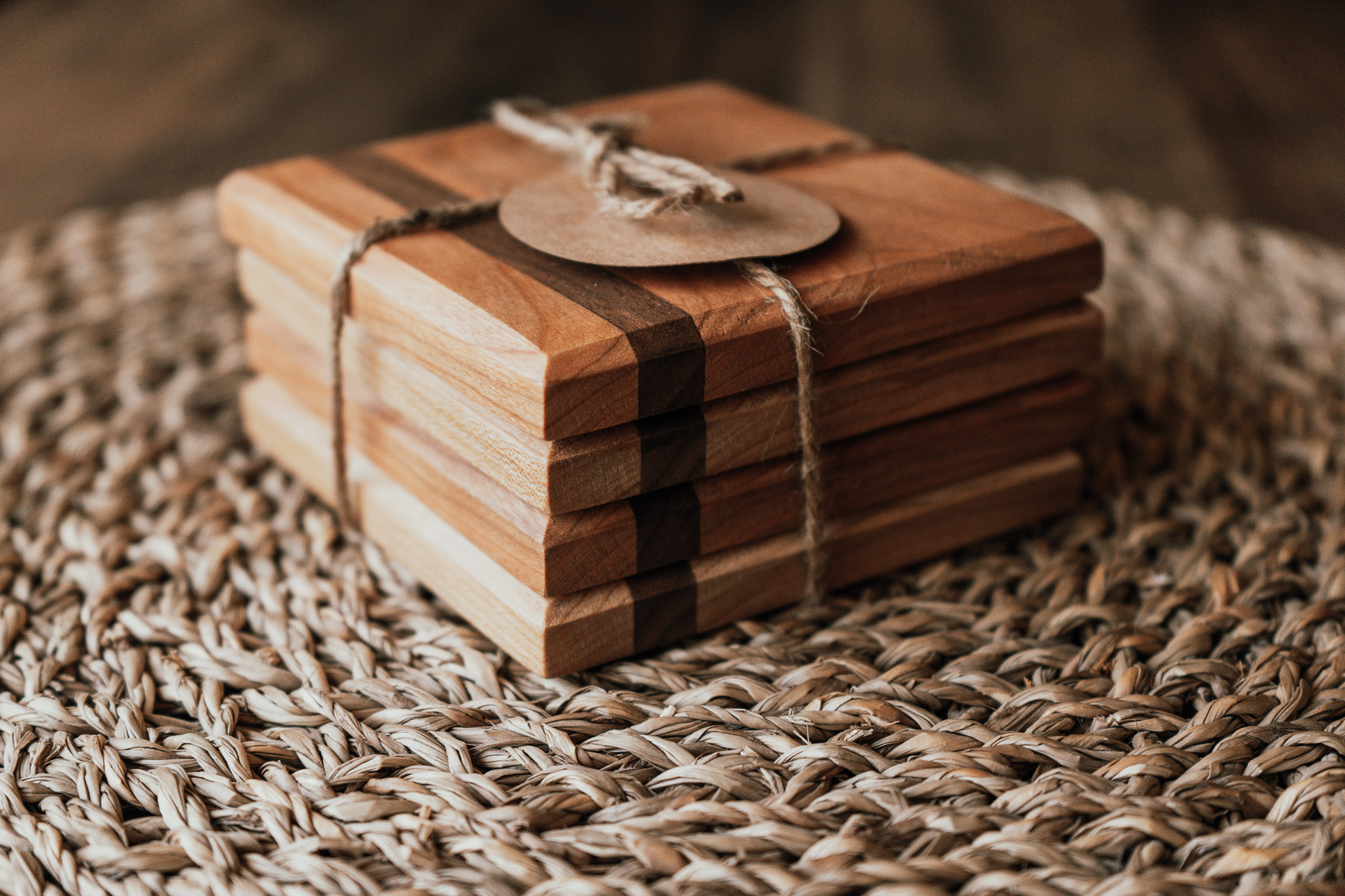 Hardwood Coasters - Set of 4