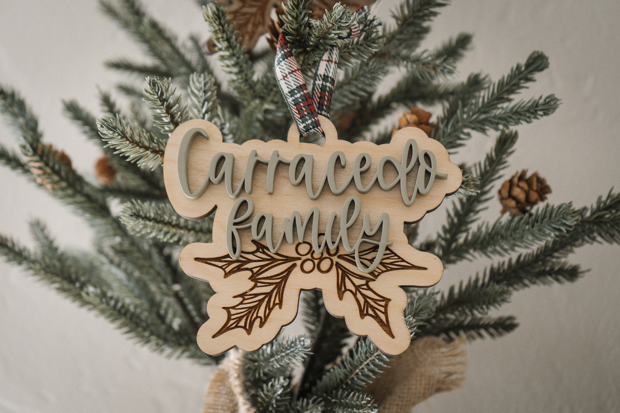 Merry Christmas/Family Ornament