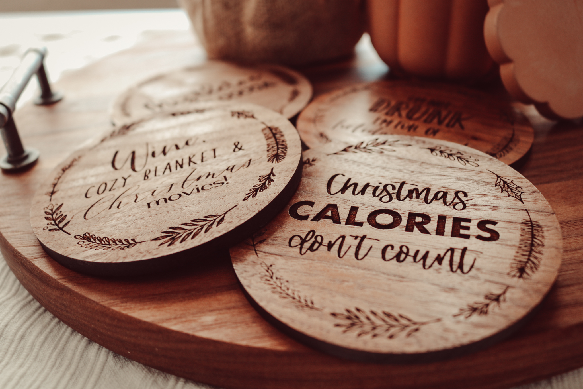 Christmas Coasters - Set of 4