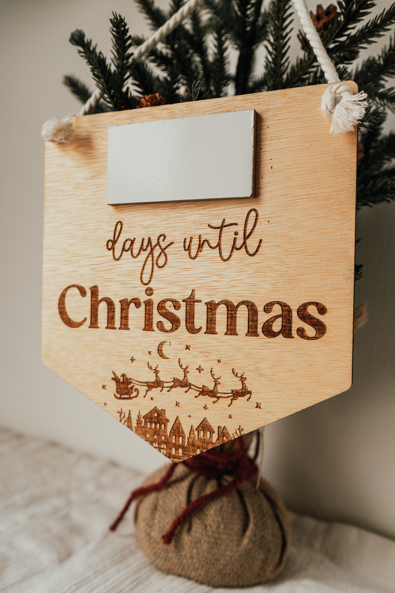 Christmas Countdown Sign