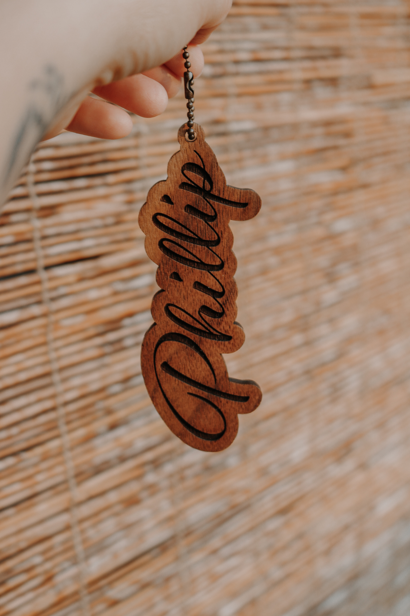 Custom Walnut Keychain