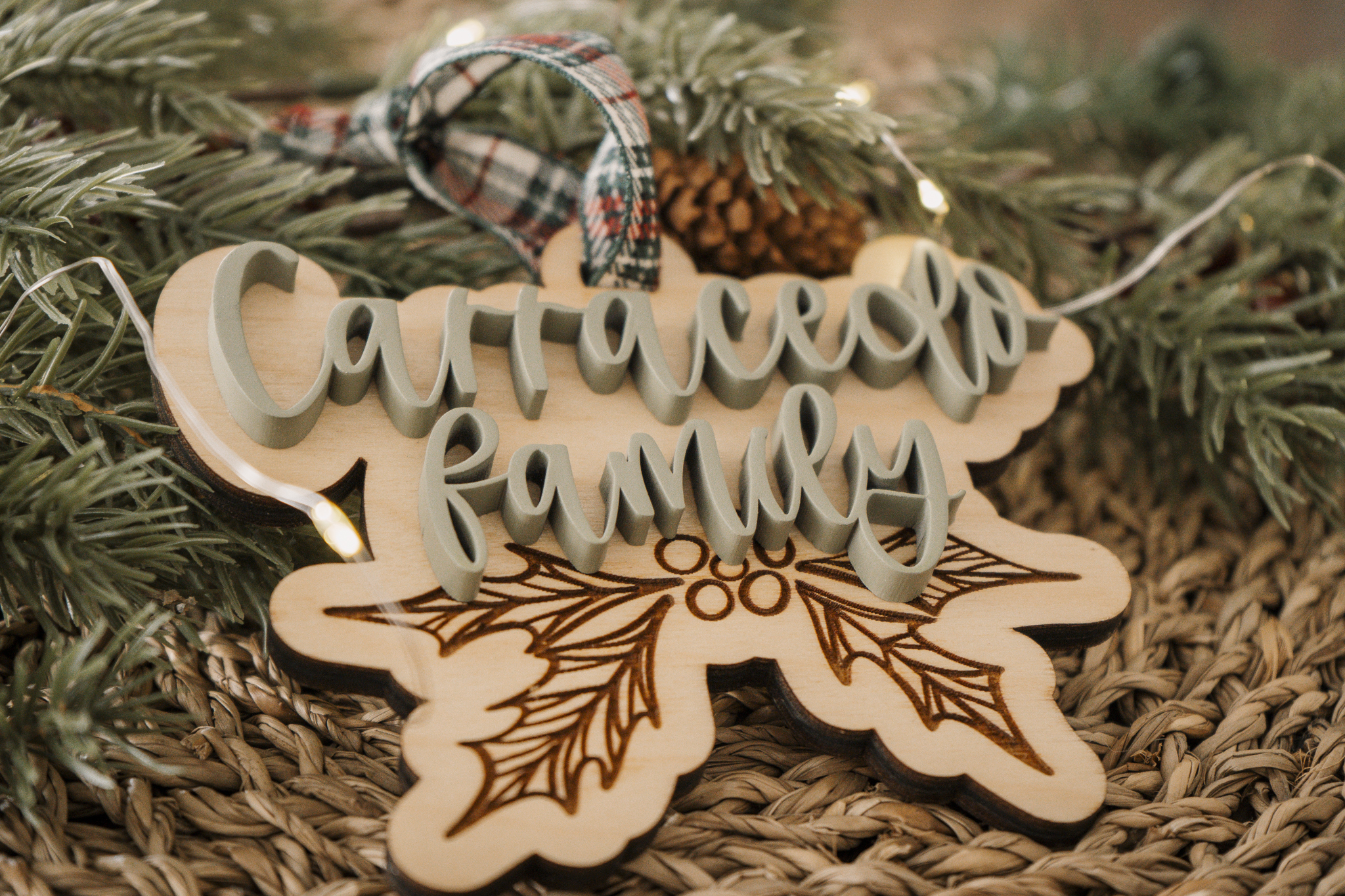 Merry Christmas/Family Ornament