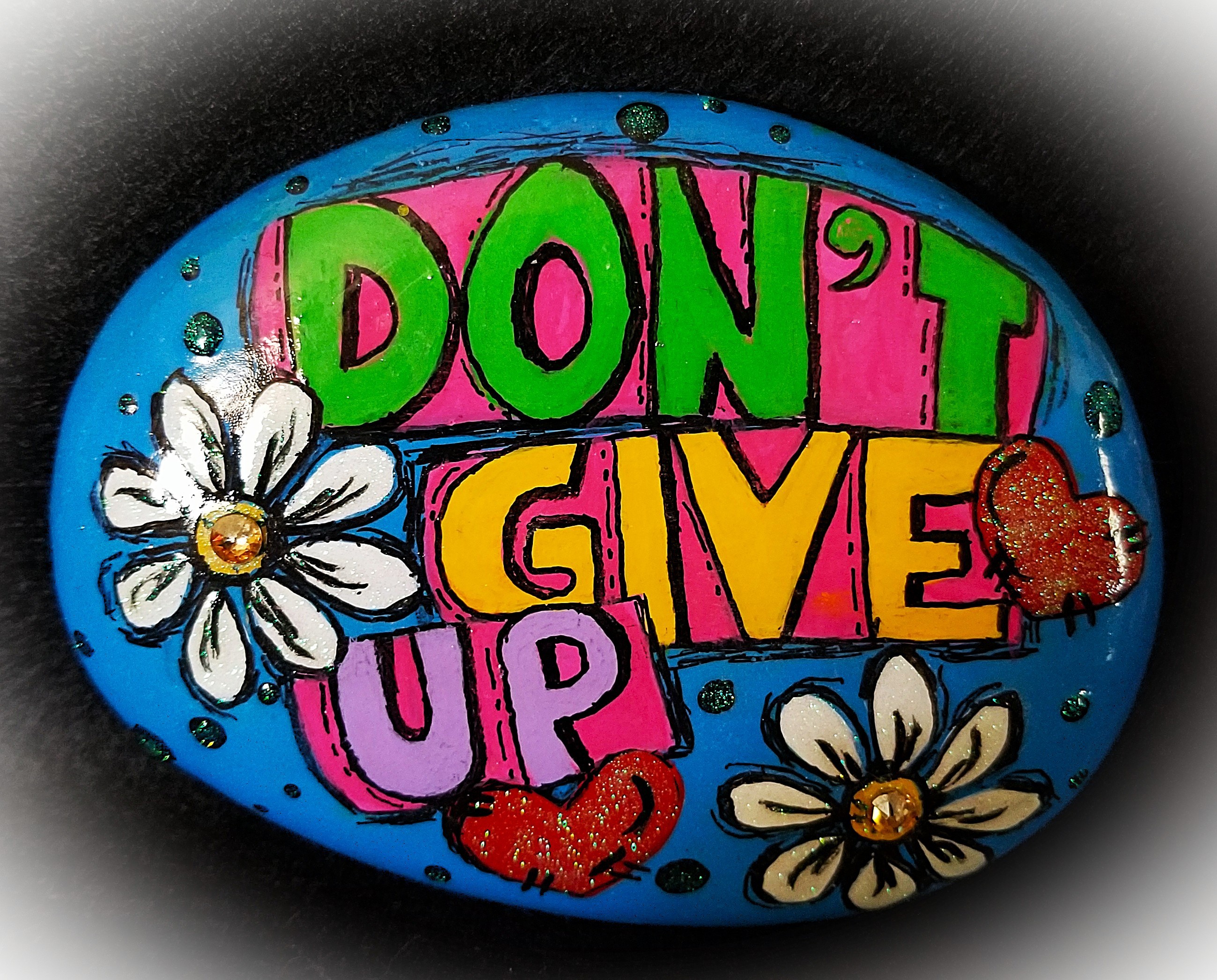 Inspirational Hand-Painted Stone