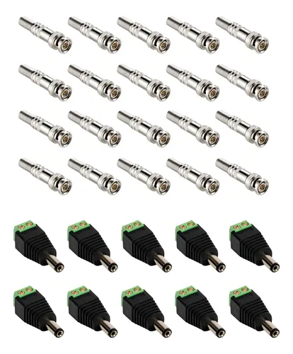 kit conector bnc para câmeras