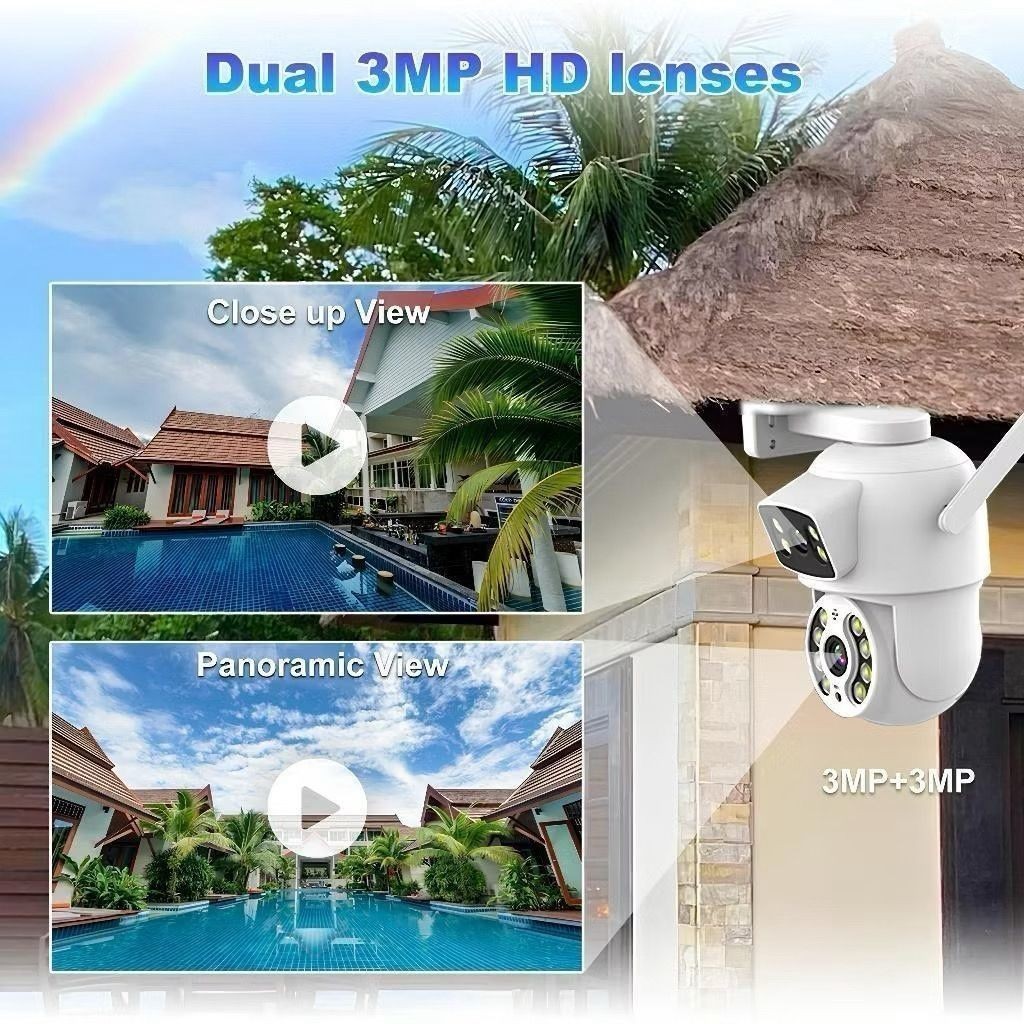 cameras wifi dubla  2 CÂMERAS EM 1