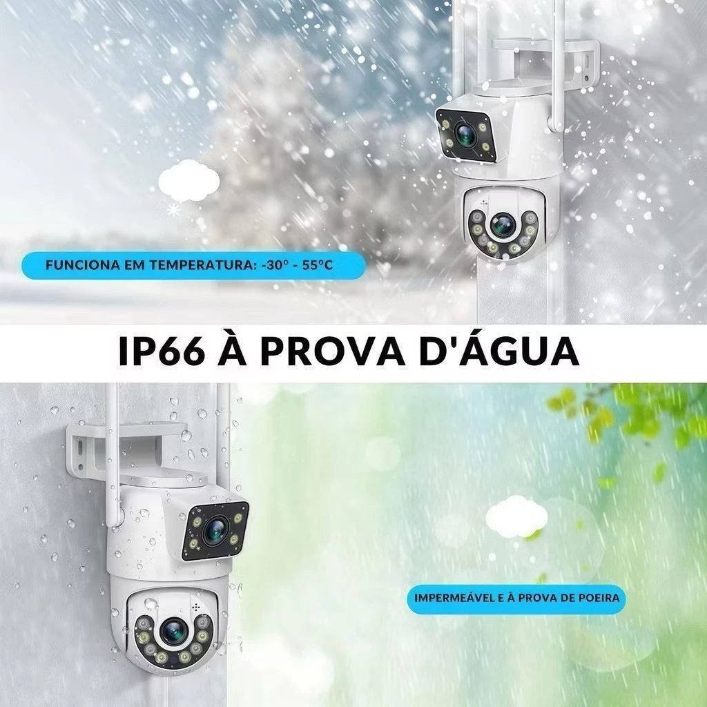 cameras wifi dubla  2 CÂMERAS EM 1