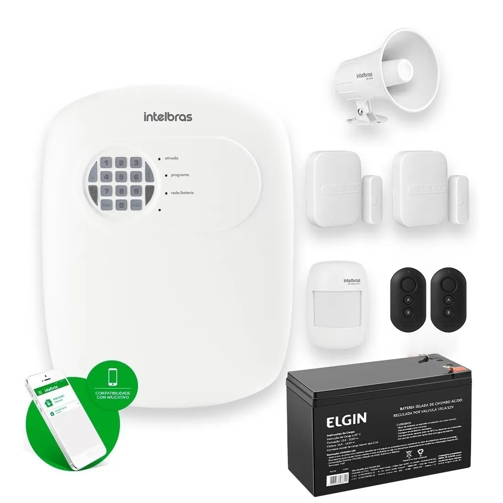 kit alarme inteligente intelbras