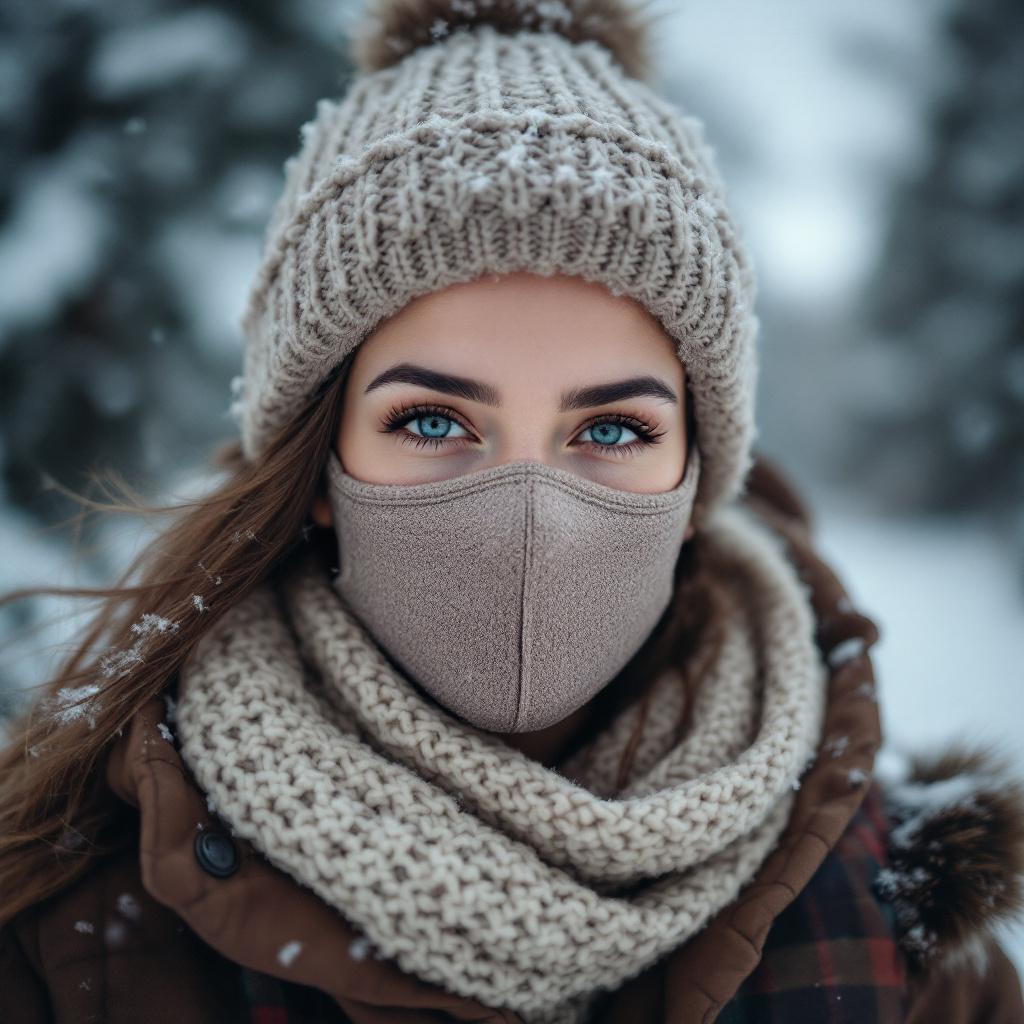 Winter Knit Face Mask
