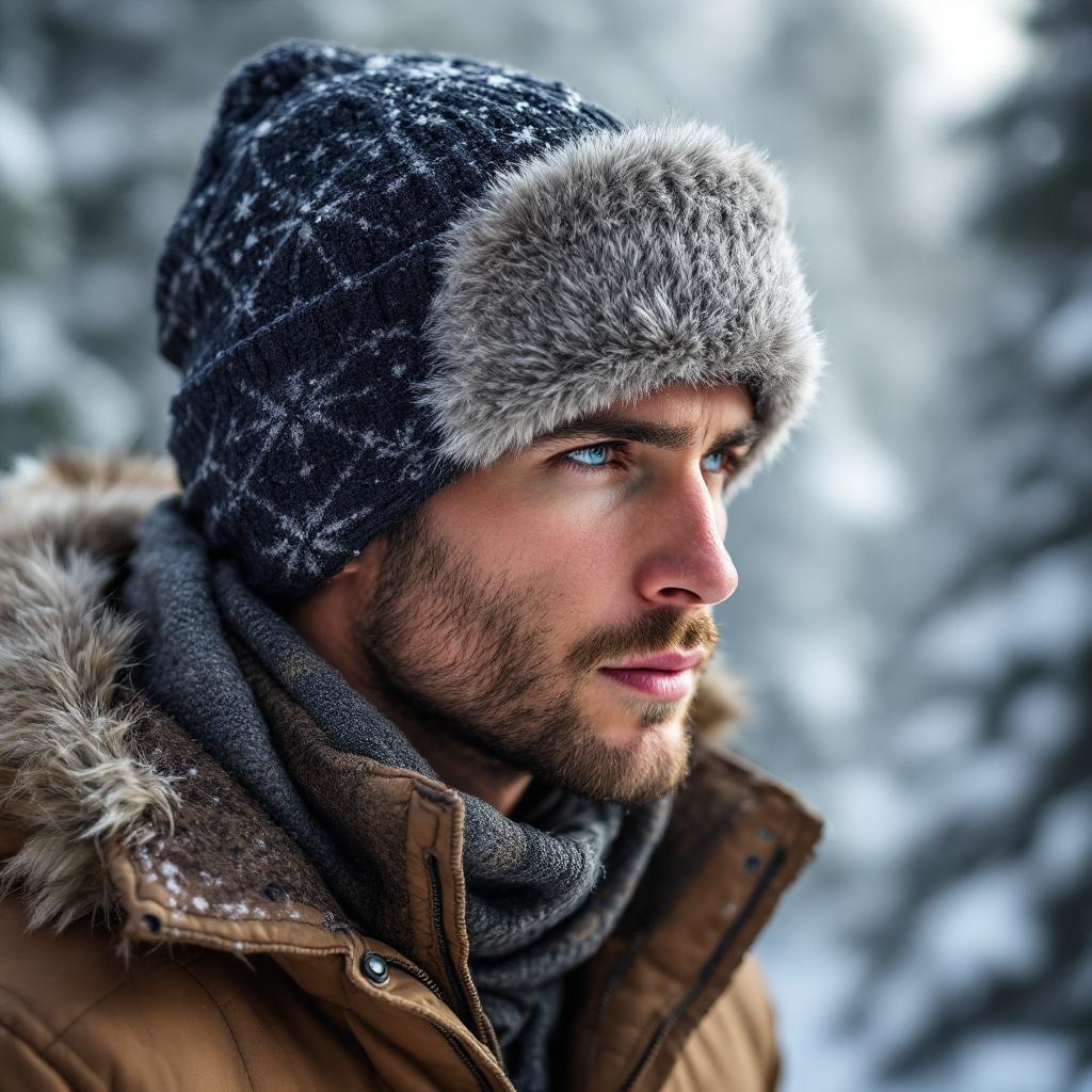 Winter Fur-Trimmed Beanie