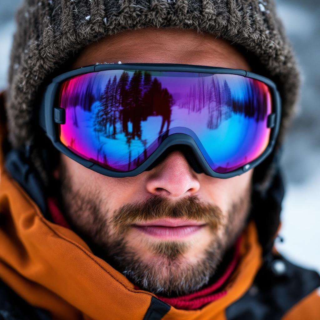 Reflective Ski Goggles