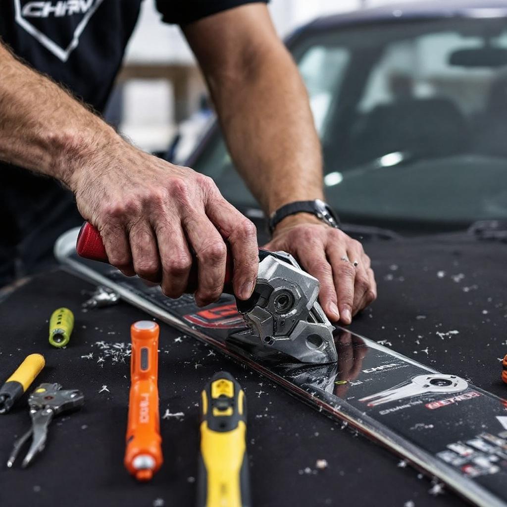 Ski Edge Sharpener Tool