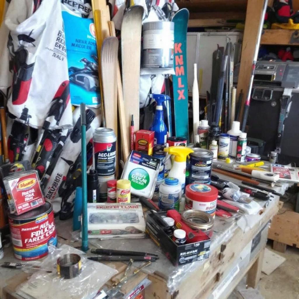 Mixed Workshop Tools and Supplies Lot