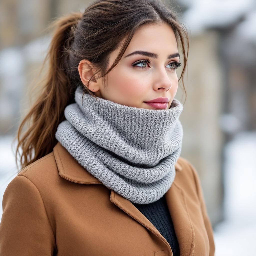 Chunky Knit Infinity Neck Warmer