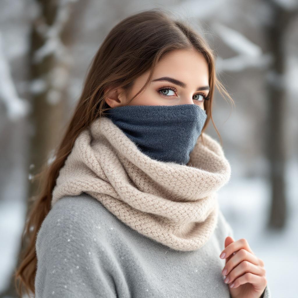 Cozy Knit Winter Neck Warmer