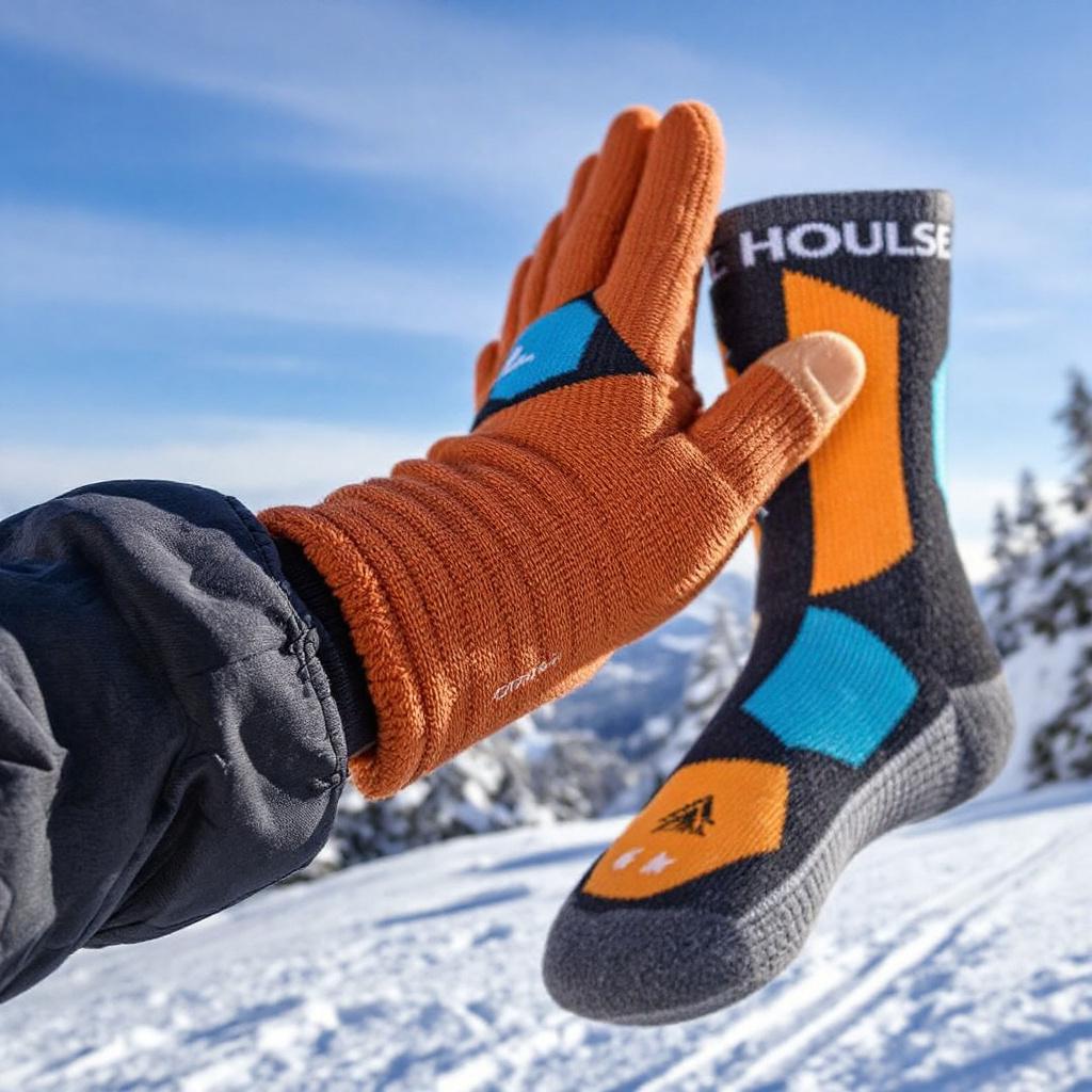 Winter Outdoor Glove and Sock Set
