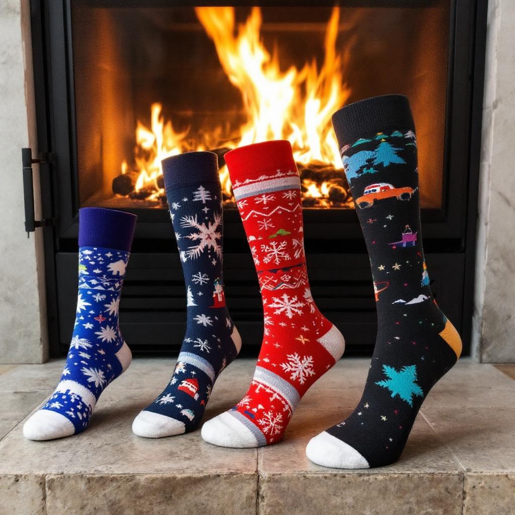 Festive Winter Socks Collection
