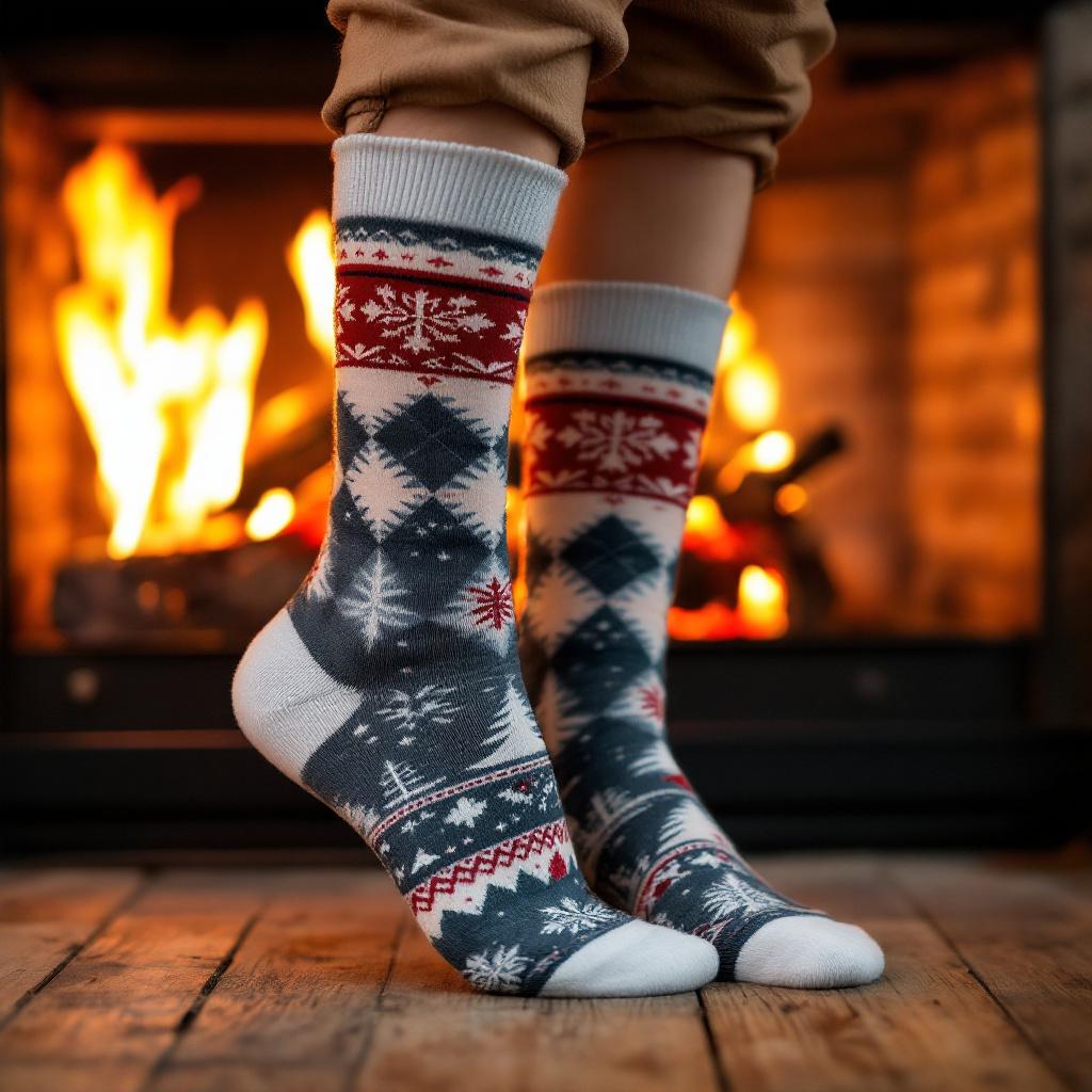 Cozy Winter Patterned Socks