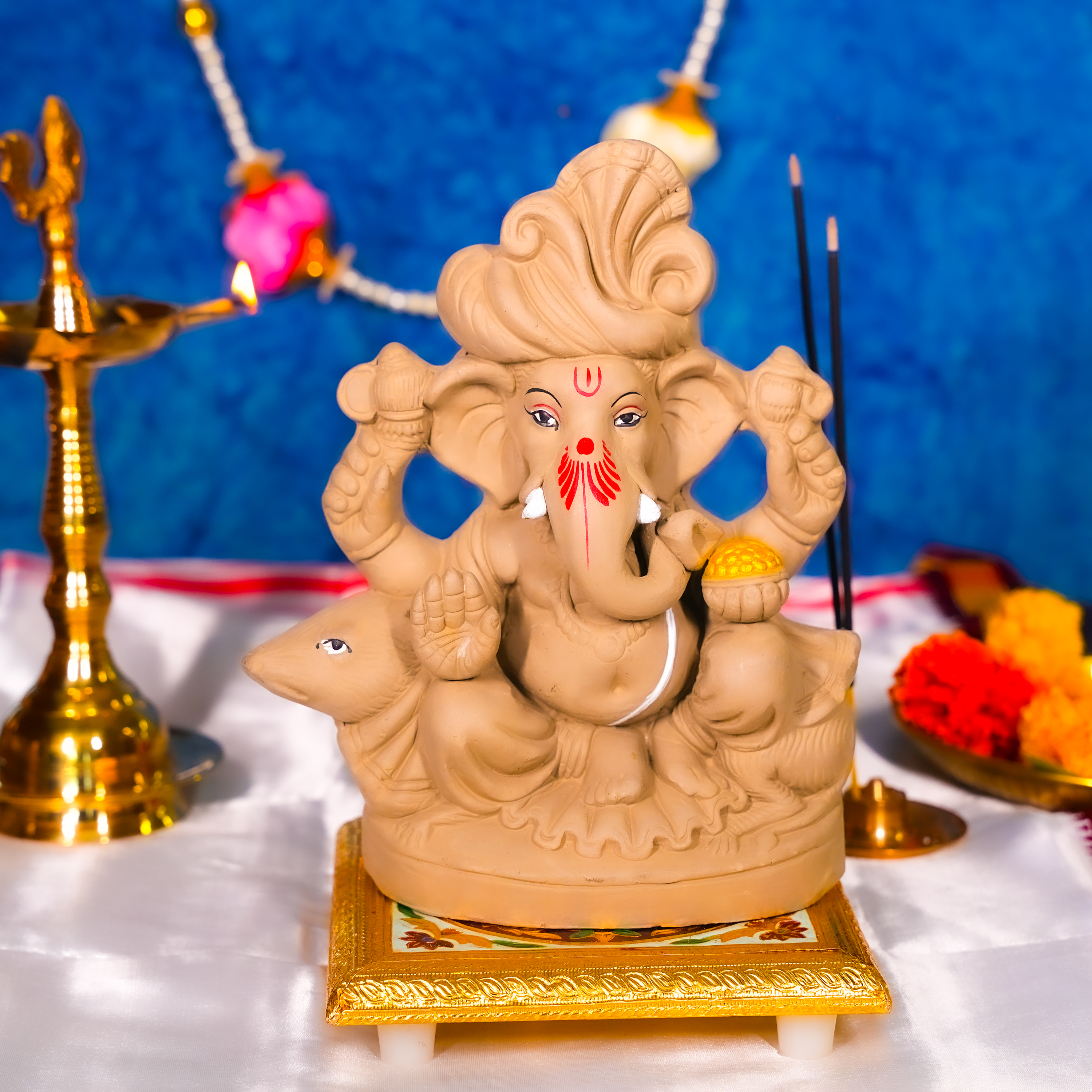 Clay Ganesha Plain