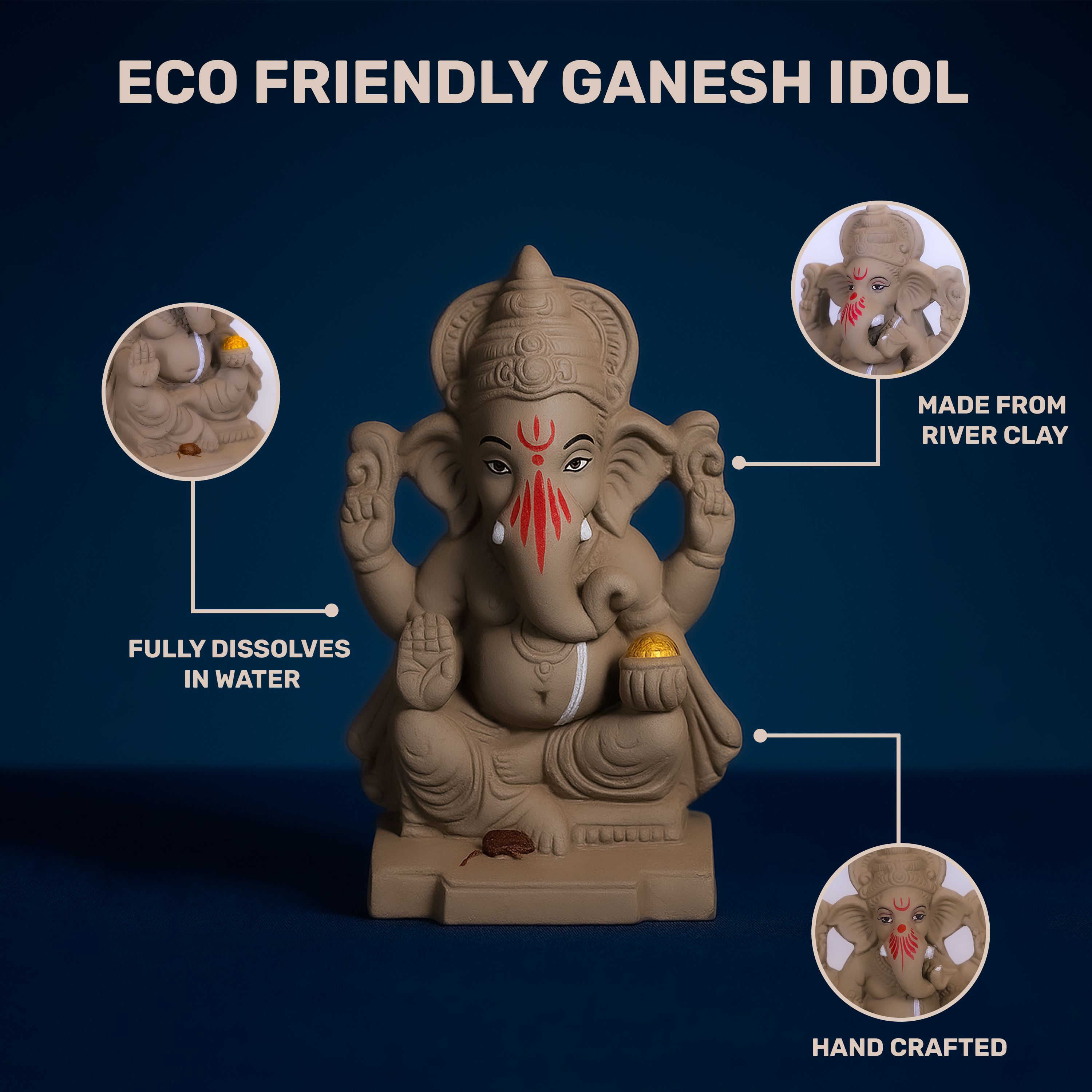 ECO FRIENDLY GANESH IDOL