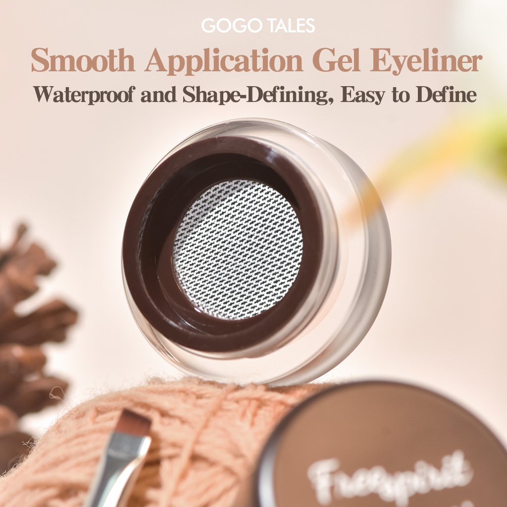 [BPOM]GOGO TALES Tahan Air Cushion Eyeliner Gel Waterproof Pensil Black Pewarna Matte Makeup GT655