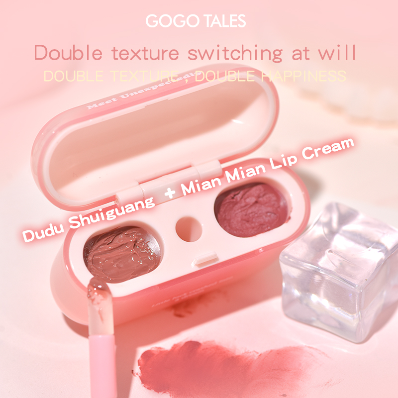 [BEST SELLER]GOGO TALES LipPods AirPods Lipstik Cloud Sense Dual Colour Lipcream Lip Matte Velvet Lipstick Make Up Lip Gloss Lip Tint Anak Sekolah GT621