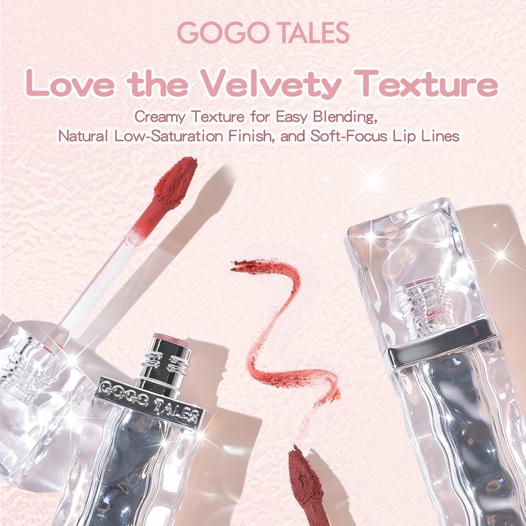 [BEST SELLER]GOGO TALES Ice Lipmud Lip Matte Velvet Lipstick Tahan Lama Liptint Kosmetik Bibir Lipcream Make Up Lipstik Liquid Lip Gloss GT620