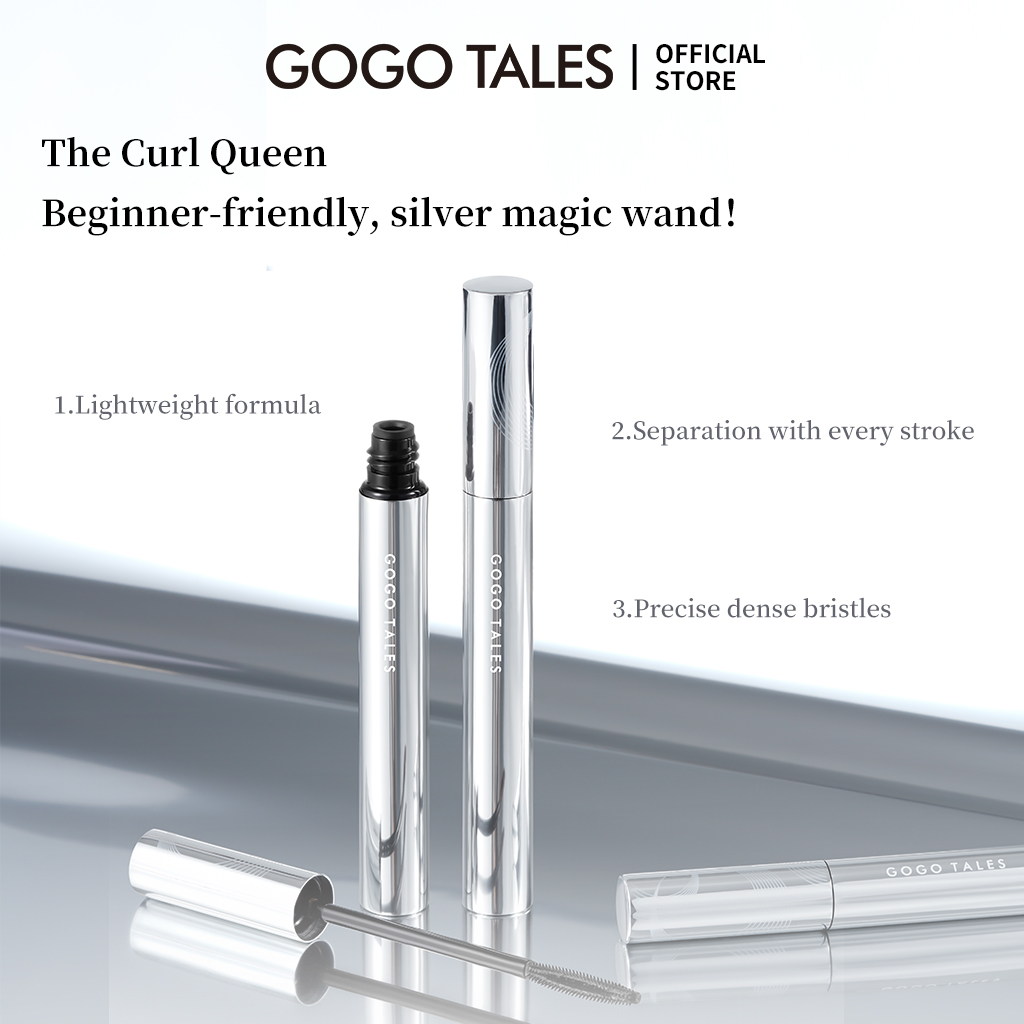 [BPOM]GOGO TALES 3D mascara waterproof tahan lama maskara anti air natural look black lentik bulu mata tebal eyelash curl volume in one roll day and night GT589