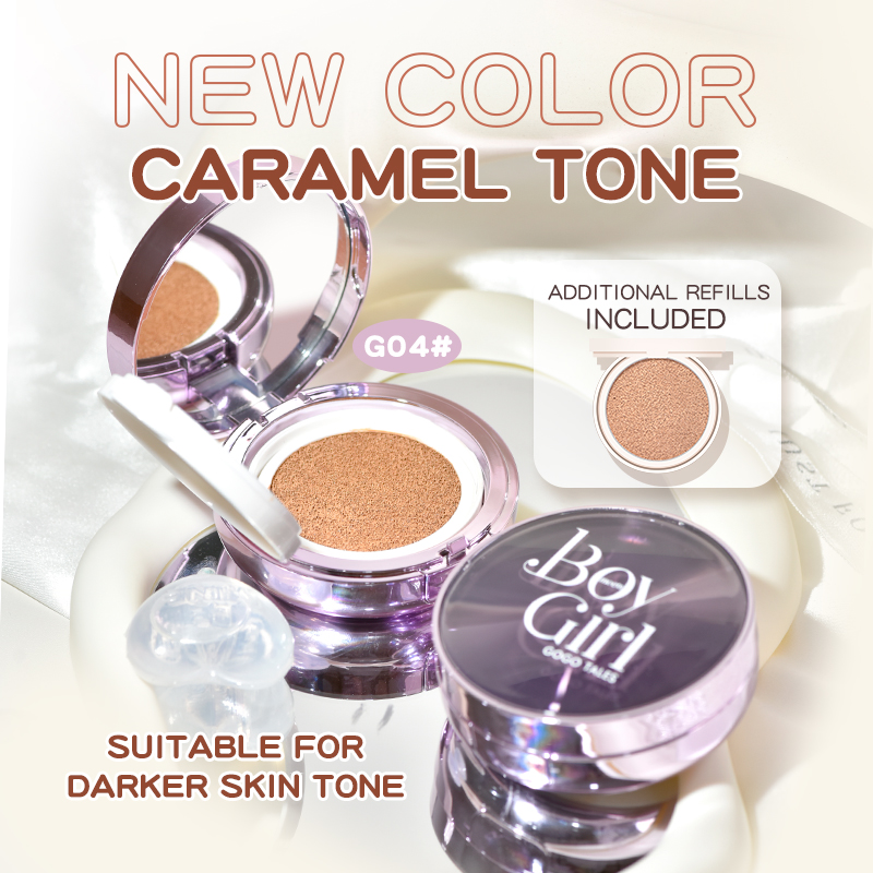 [BPOM]GOGO TALES Glow Air Cushion Indonesian Oil Dry Skin Moisturizer BB Cream Foundation Compact Powder GT471