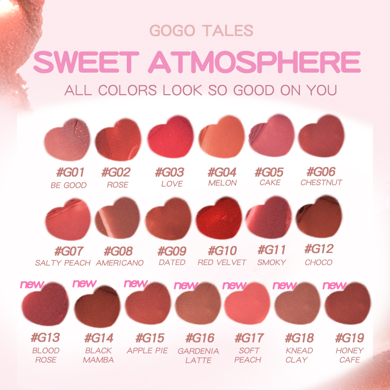 [BEST SELLER]GOGO TALES Ice Lipmud Lip Matte Velvet Lipstick Tahan Lama Liptint Kosmetik Bibir Lipcream Make Up Lipstik Liquid Lip Gloss GT620